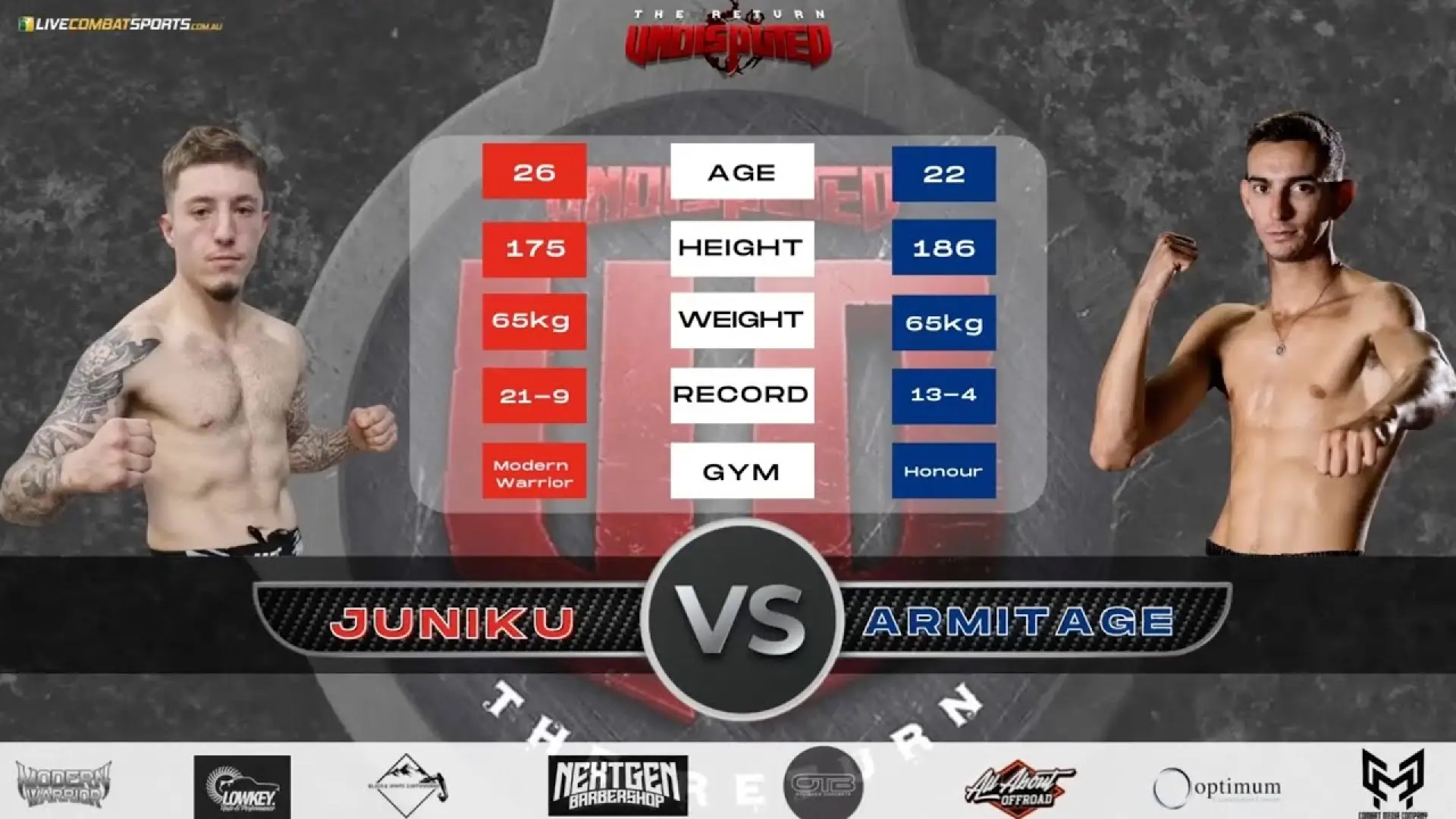Andy Juniku vs Ethan Armitage