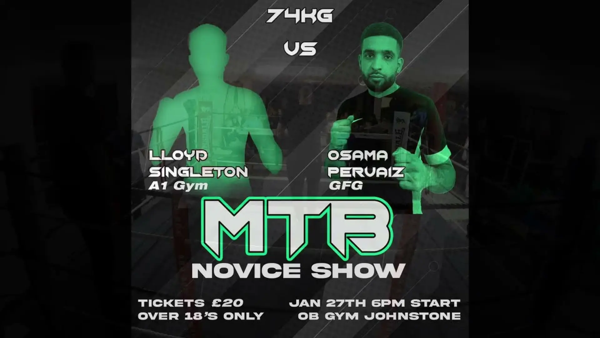 Lloyd Singleton vs Osama Pervaiz