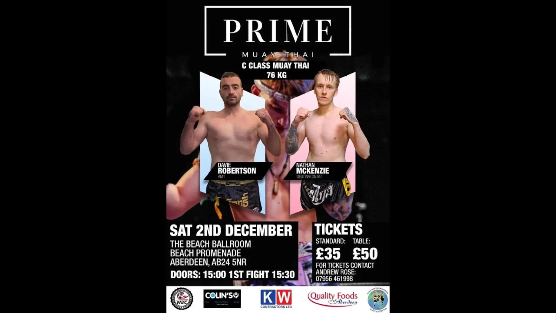 Davie Robertson vs Nathan McKenzie
