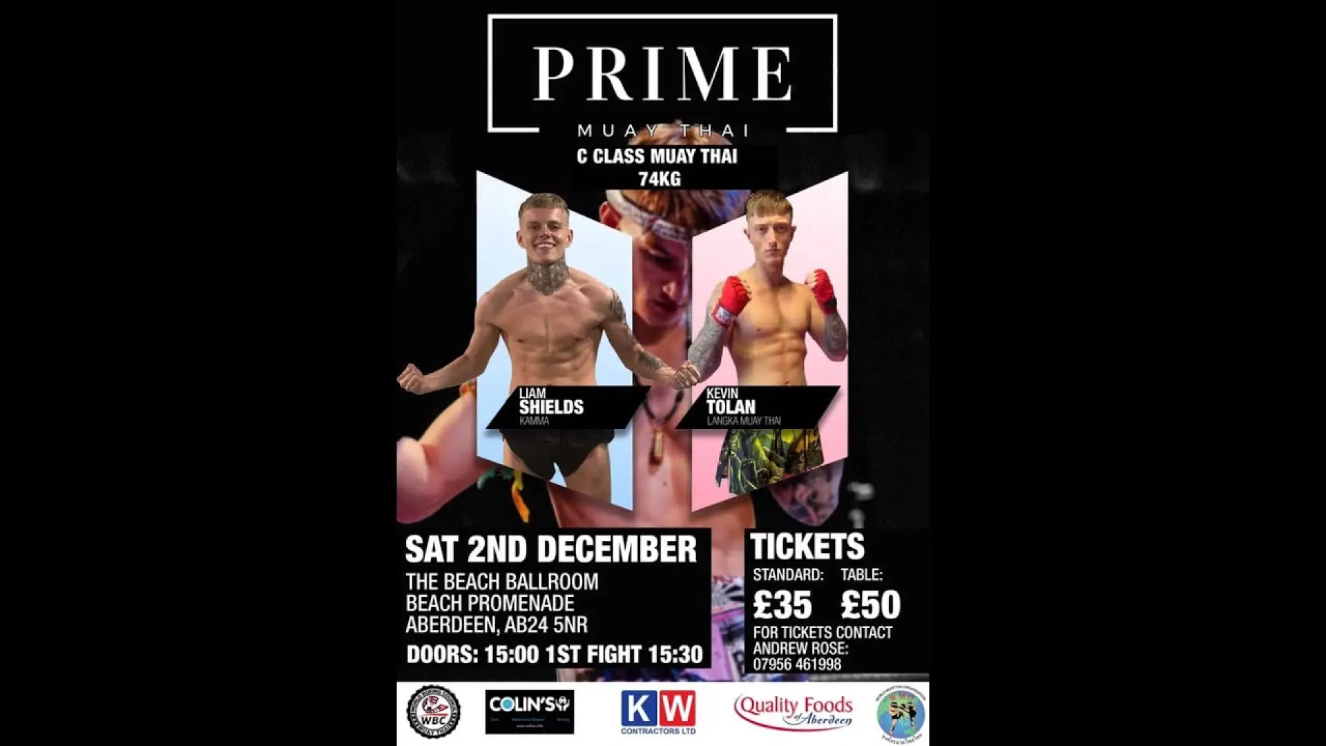 Liam Shields vs Kevin Tolan