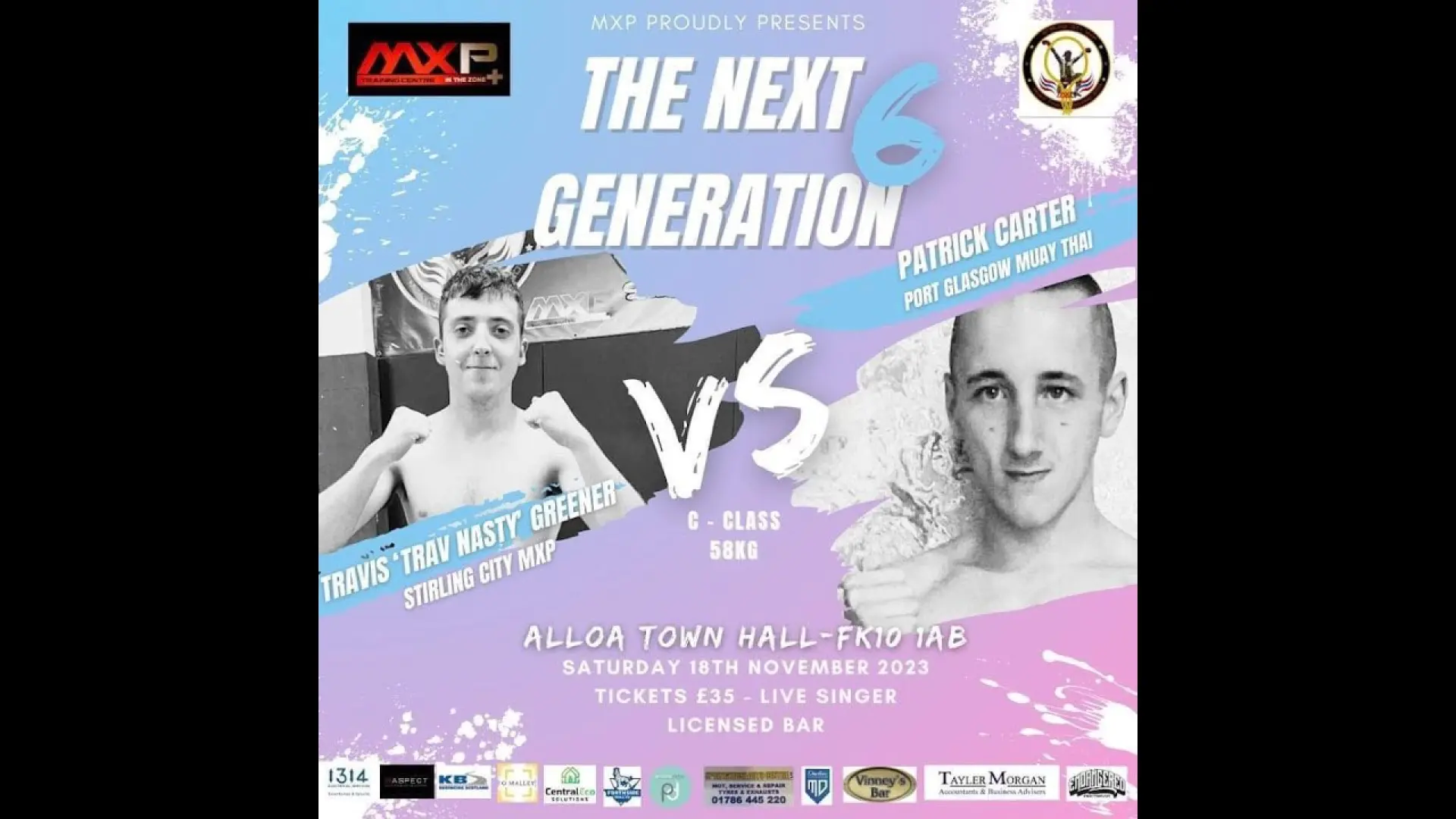 Travis Greener vs Paddy Carter