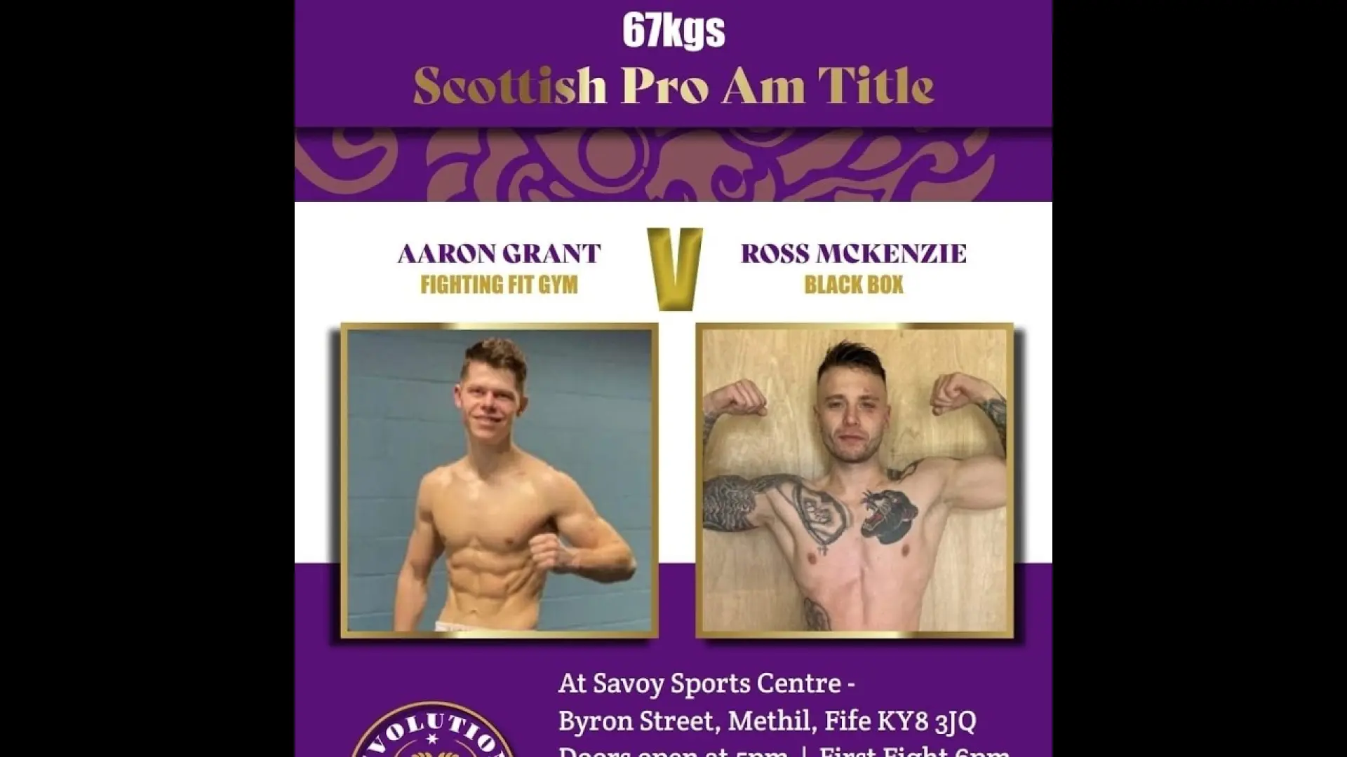 Aaron Grant vs Ross McKenzie