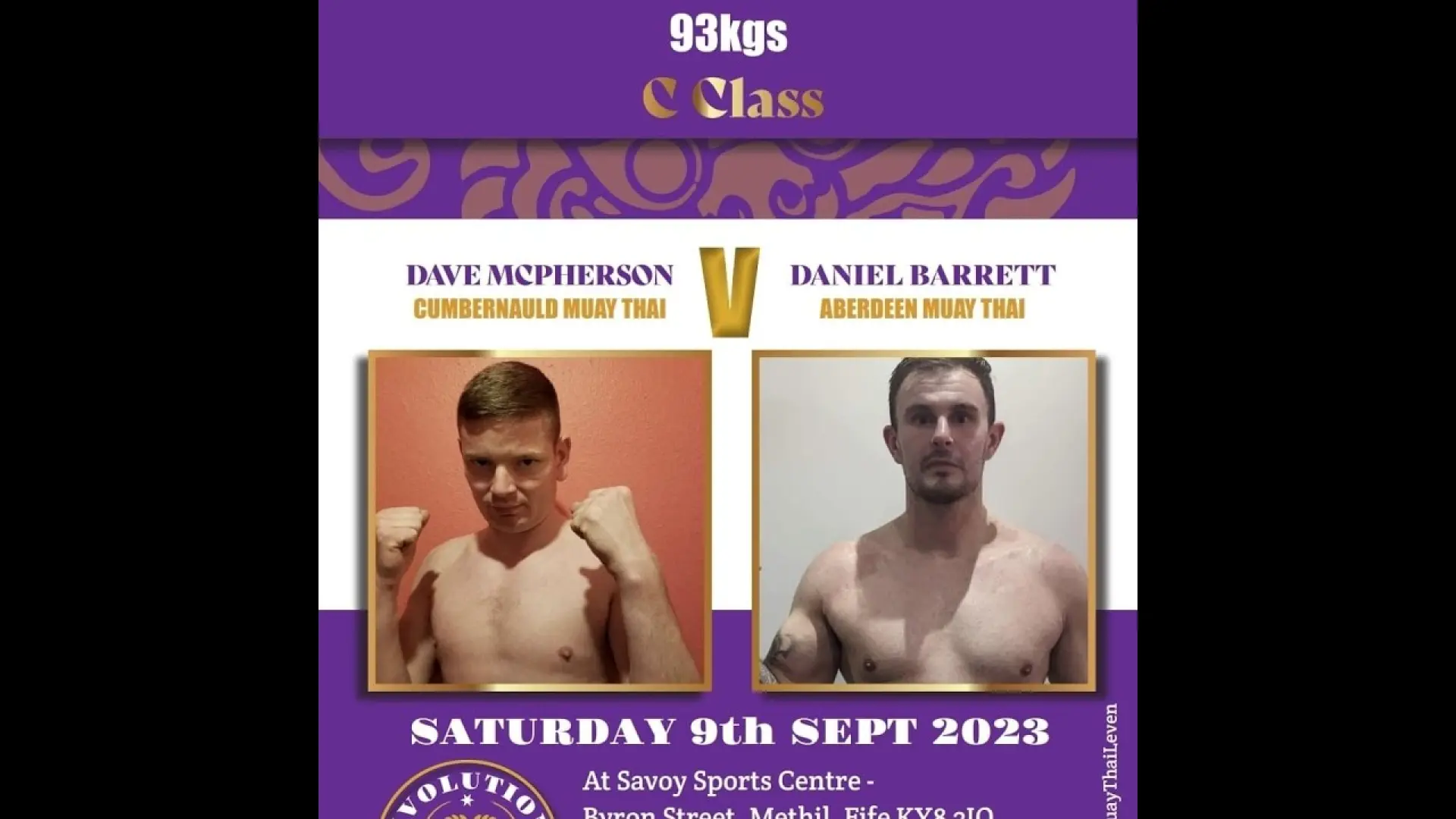 Daniel Barrett vs Dave McPherson