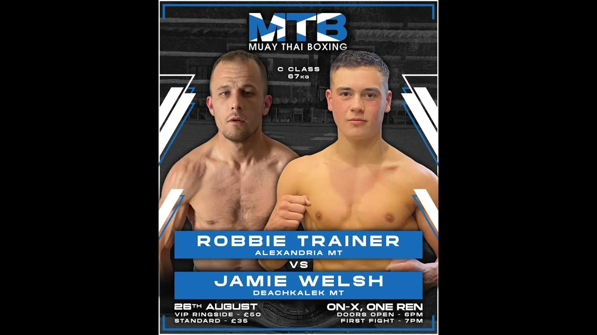 Robbie Trainer vs Jamie Welsh