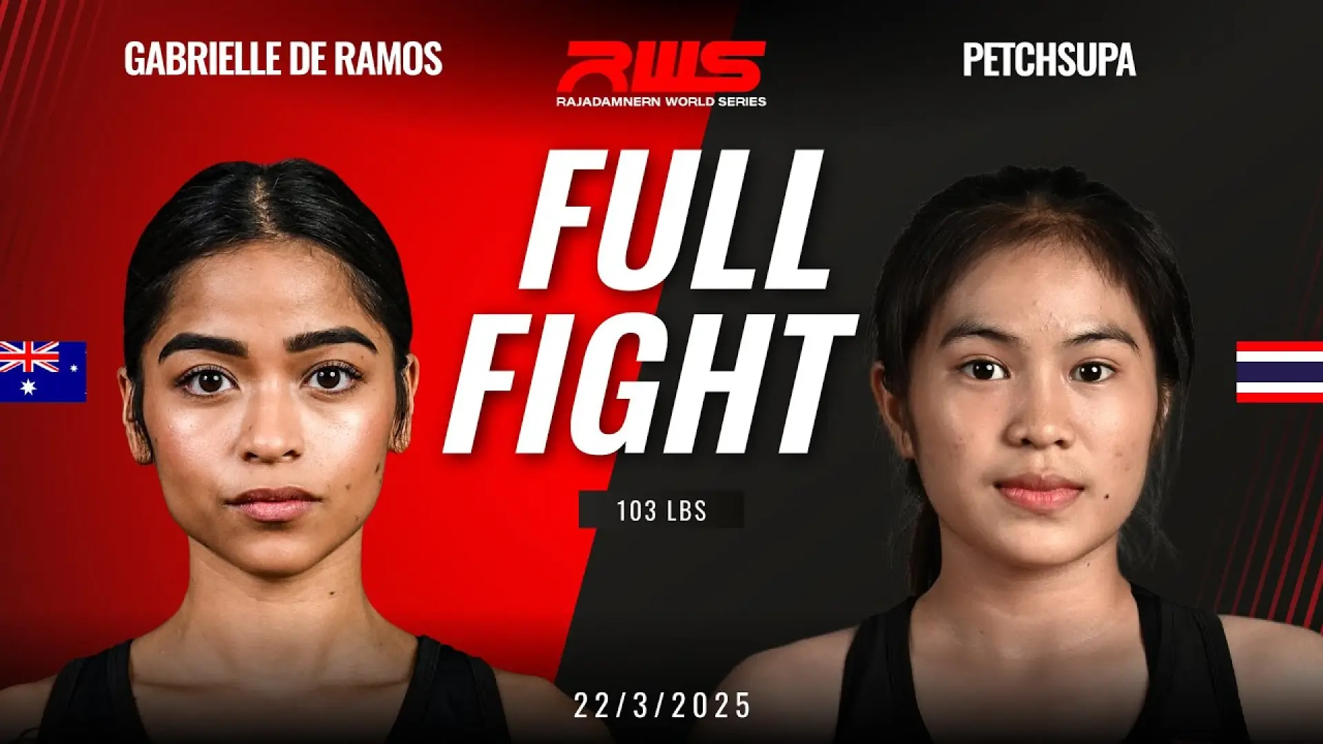 Gabrielle De Ramos vs Petchsupa Sor.Sunanta