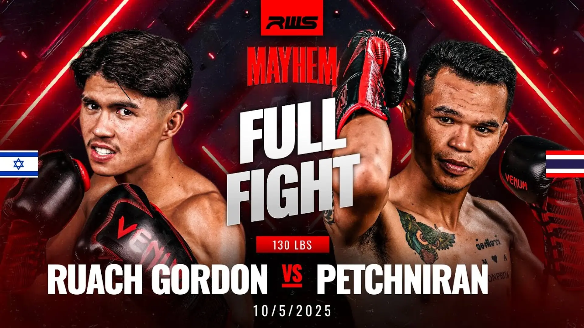 Ruach Gordon vs Petchniran Dabransarakham