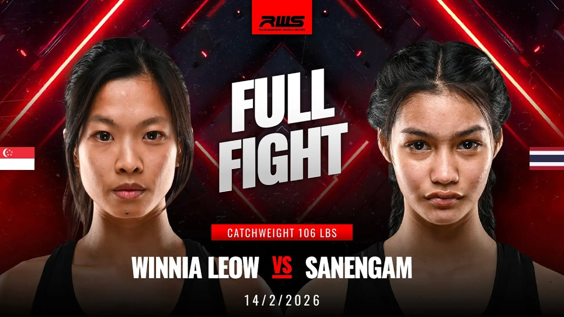 Winnia Leow vs SanehNgam Sakchamn