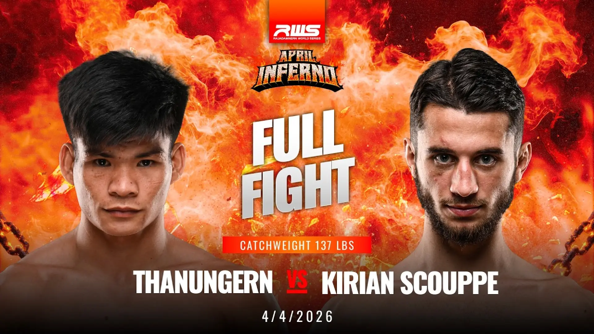 ThanuNgern Por.Lakboon vs Kirian Scouppe