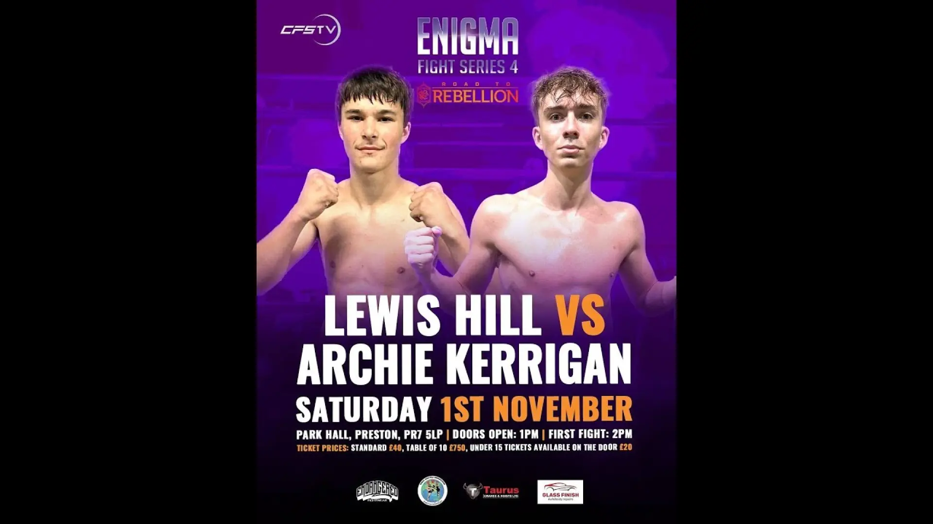Archie Kerrigan vs Lewis Hill