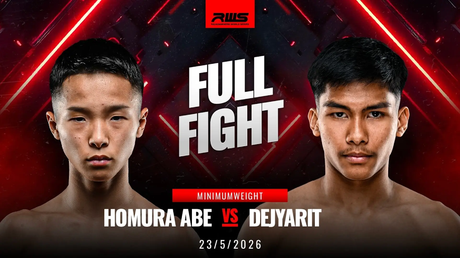 Homura Abe vs Dejyarit Sor.Dejdamrong