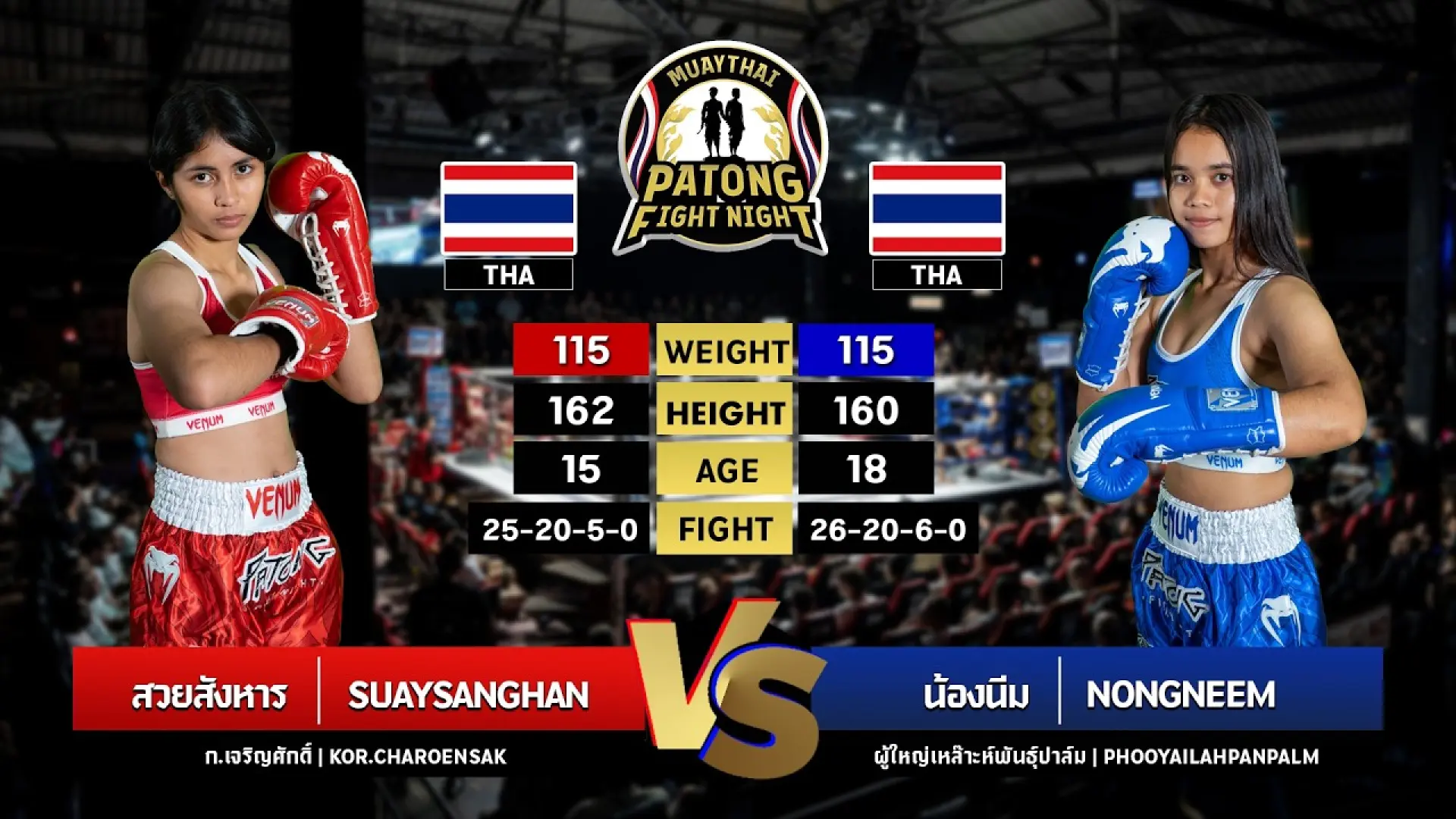 Suaysanghan Kor Charoensak vs Nongneem PhuyaiLohPanPalm