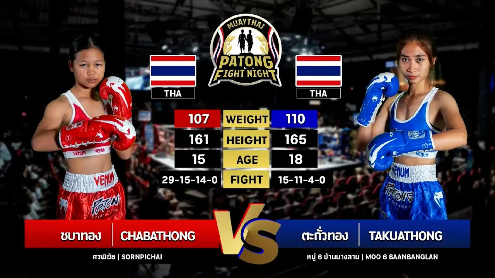 Chabathong Sornpichai vs Takuathong Moo 6 BanBangLan
