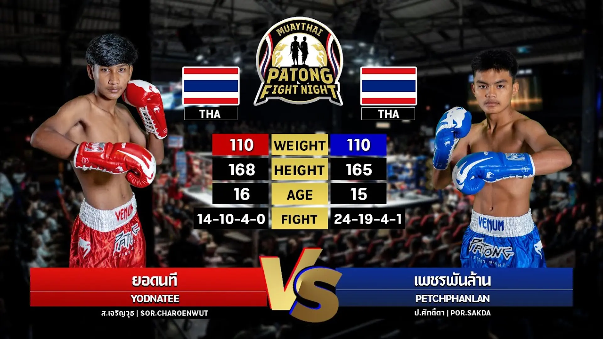 Yodnatee Sor Charoenwut vs Petchphanlan Por Sakda