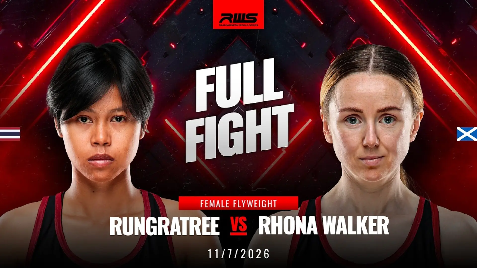 Rungratree RongrienRatchawinitBangKaew vs Rhona Walker