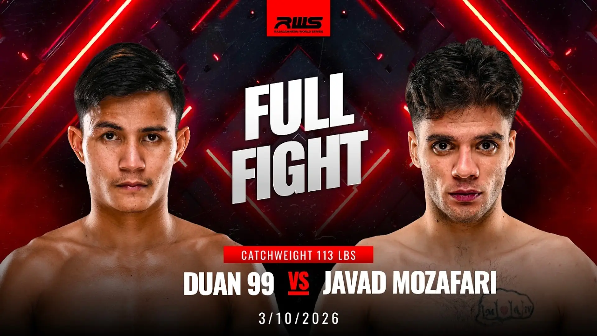 Duan99 SorJor.TongPrachin vs Javad Mozafari