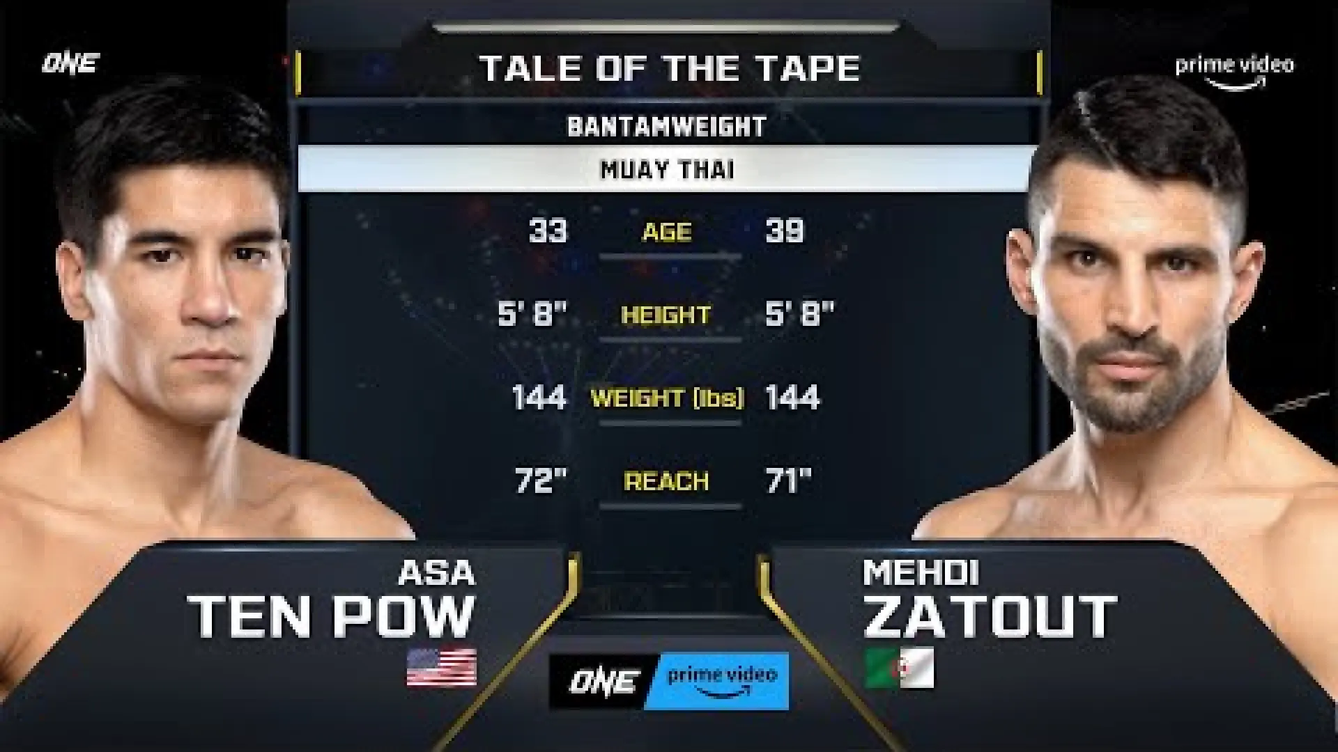 Asa Ten Pow vs Mehdi Zatout (Fight Video)