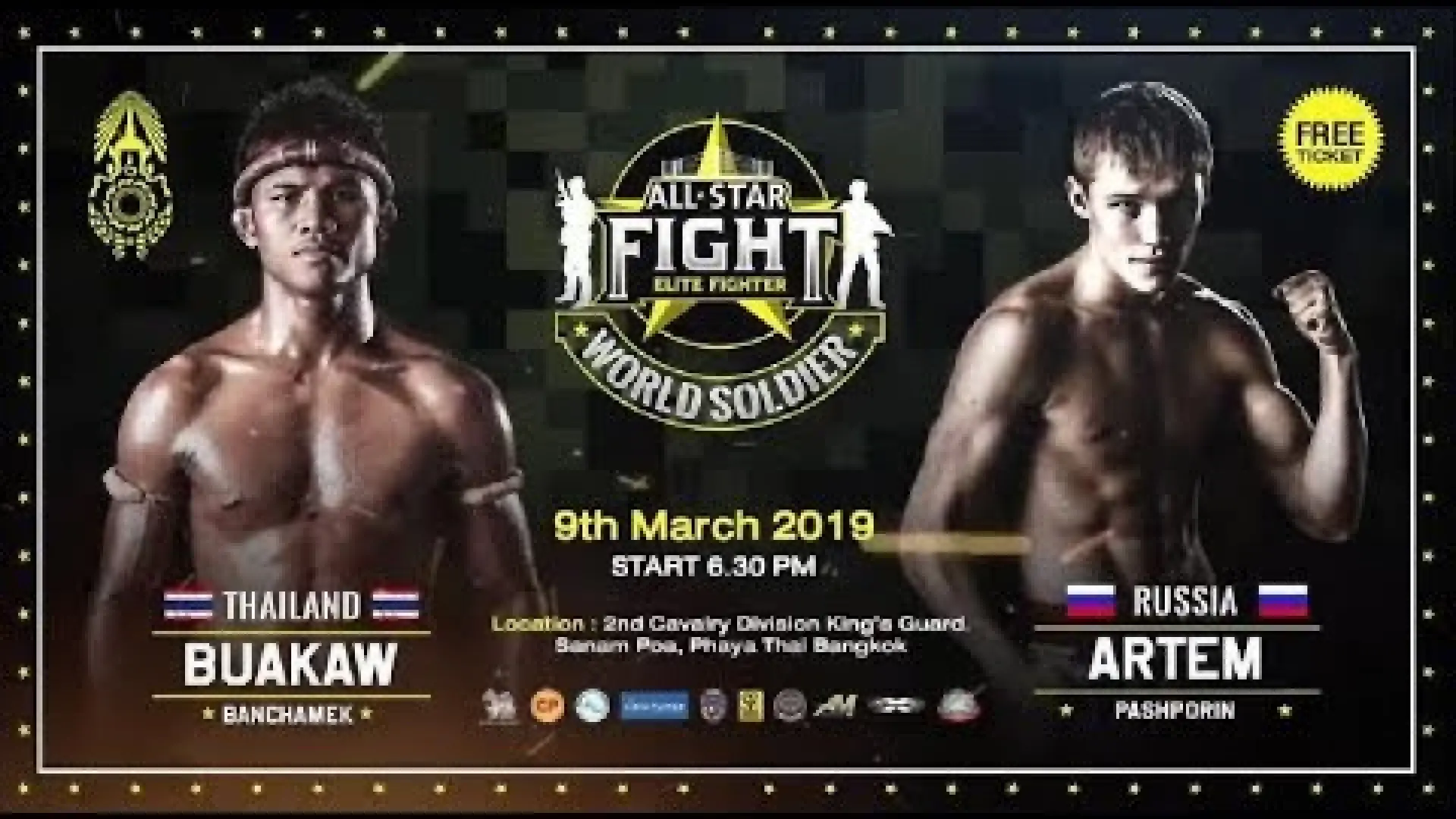 Buakaw Banchamek vs Artem Pashporin (Fight Video)