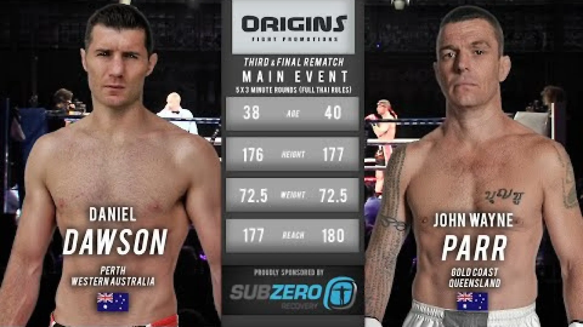 John Wayne Parr vs Daniel Dawson (Fight Video)