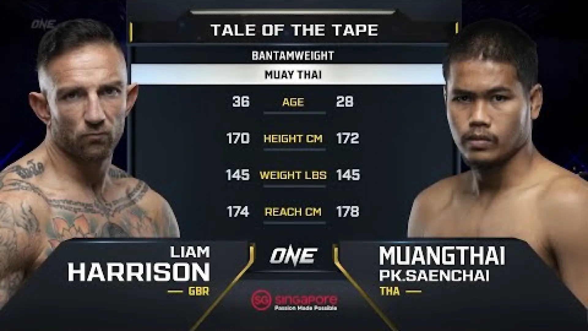 Liam Harrison vs Muangthai PK Saenchai (Fight Video)