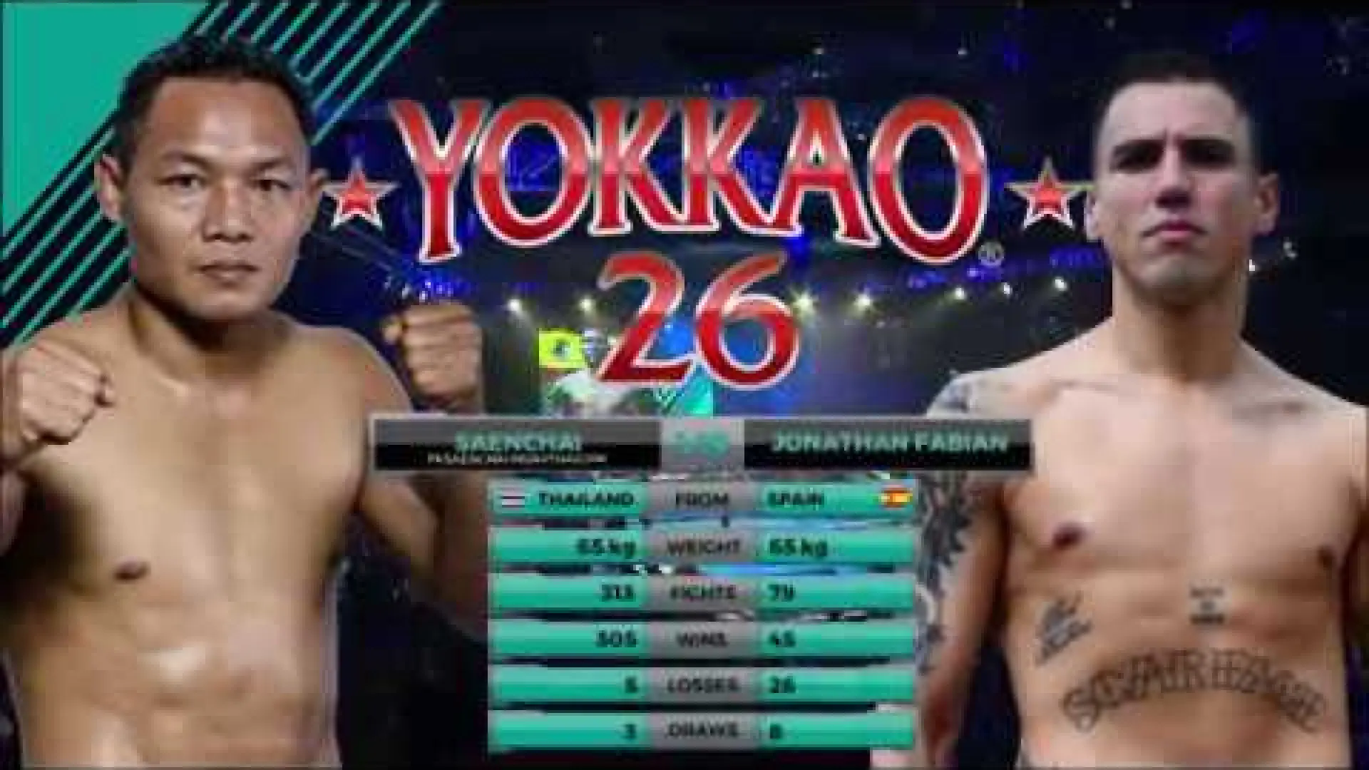 Saenchai PK Saenchai vs Jonathan Fabian (Fight Video)