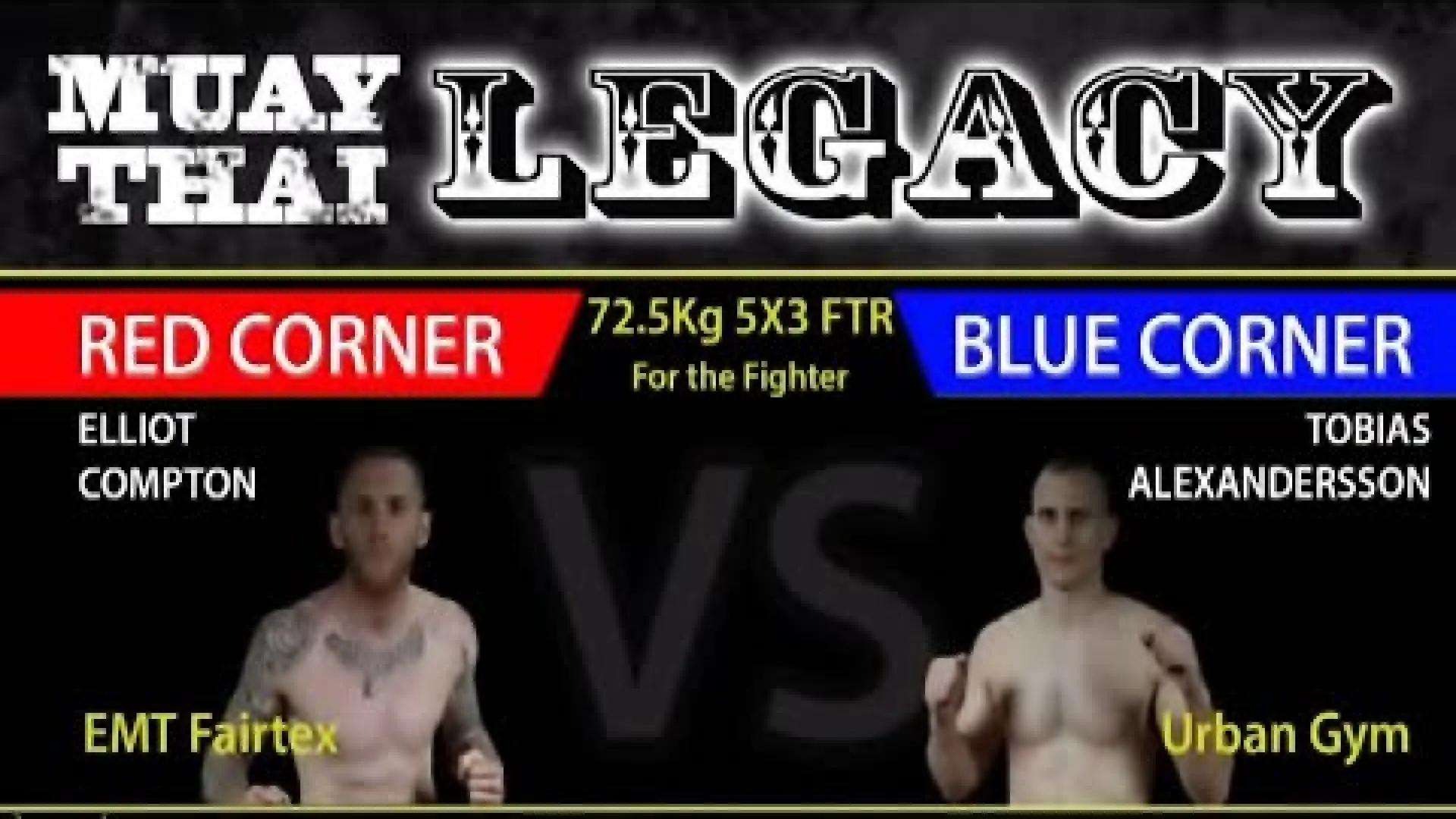 Tobias Alexandersson vs Elliot Compton (Fight Video)