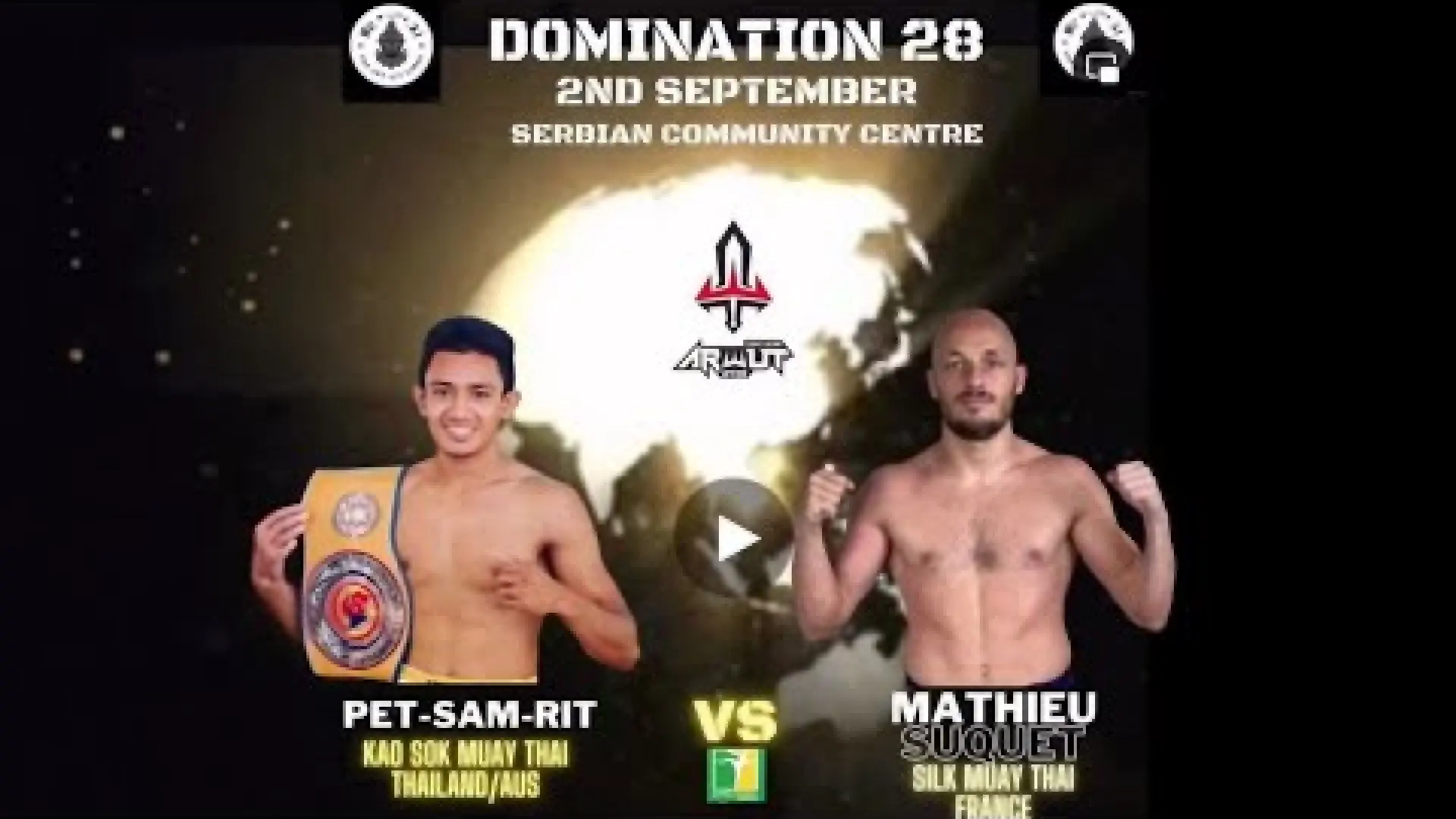 Pet Sam Rit vs Mathieu Suquet (Fight Video)