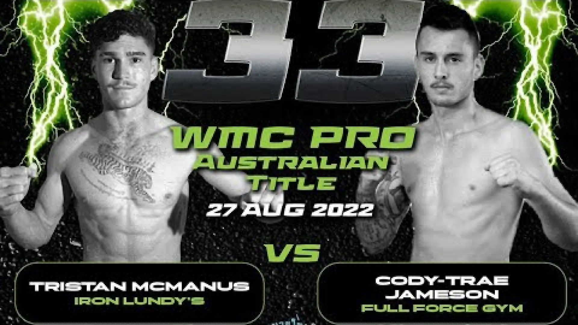 Tristan McManus vs Cody Jameson (Fight Video)