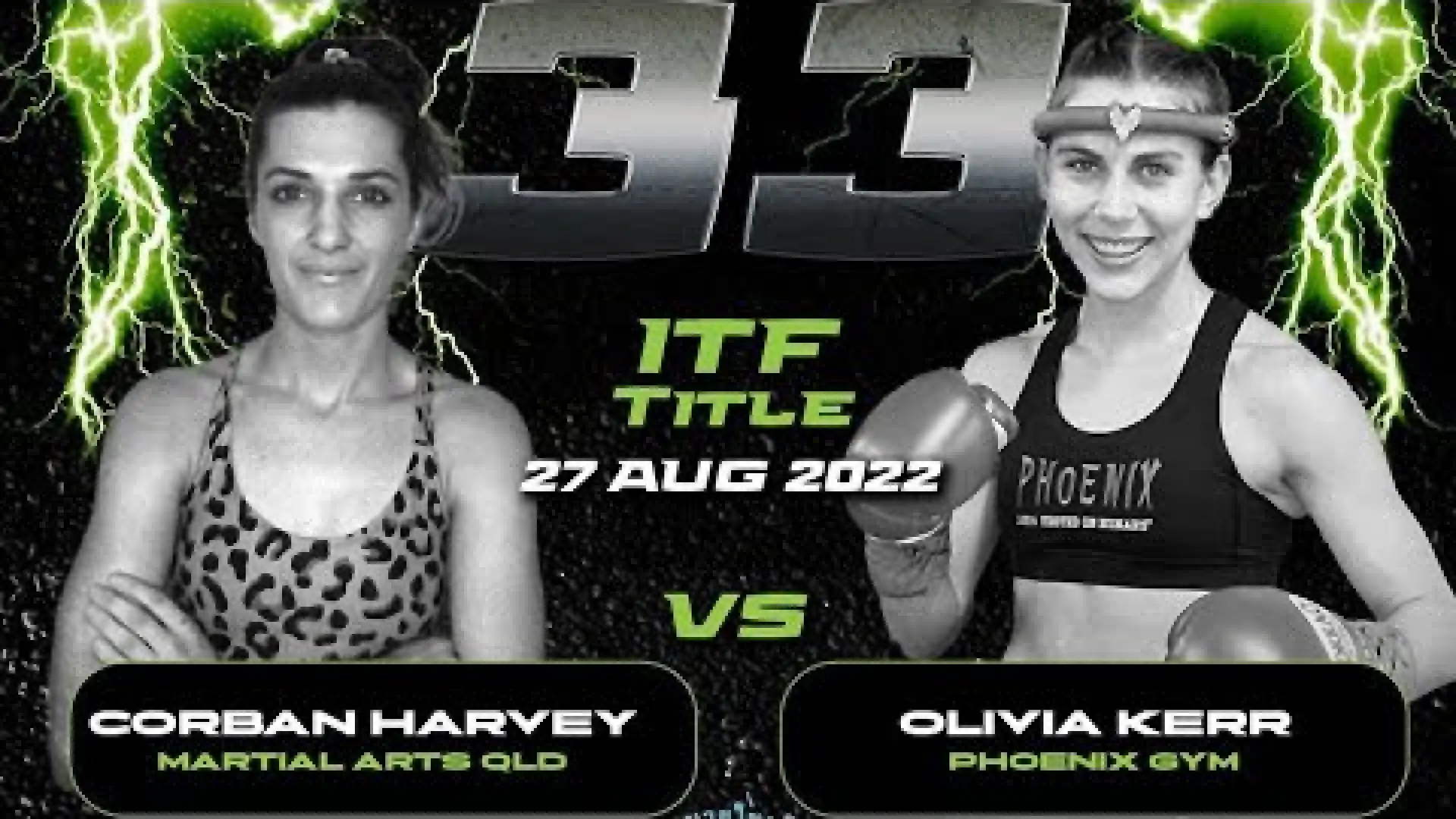 Olivia Kerr vs Corban Harvey (Fight Video)