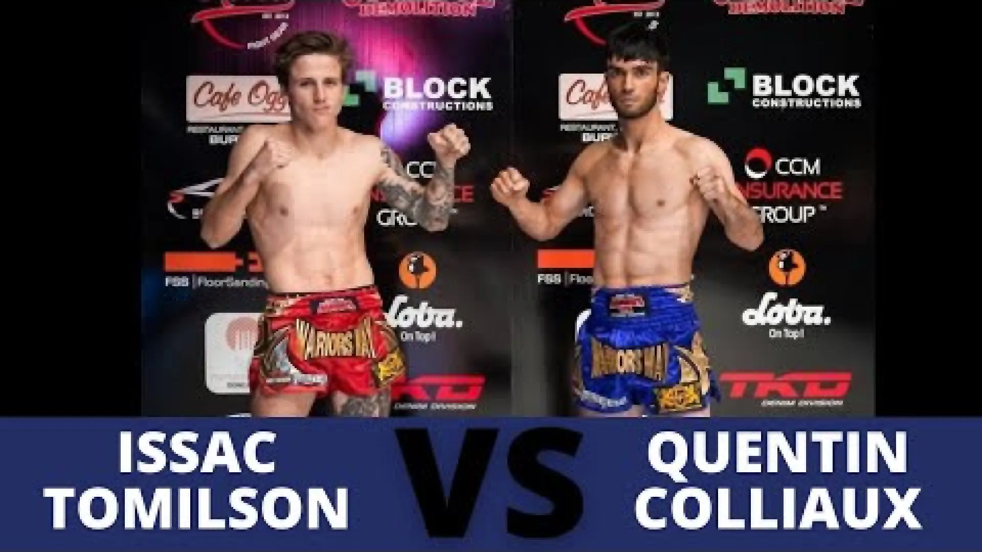 Isaac Tomlinson vs Darren Colliaux (Fight Video)