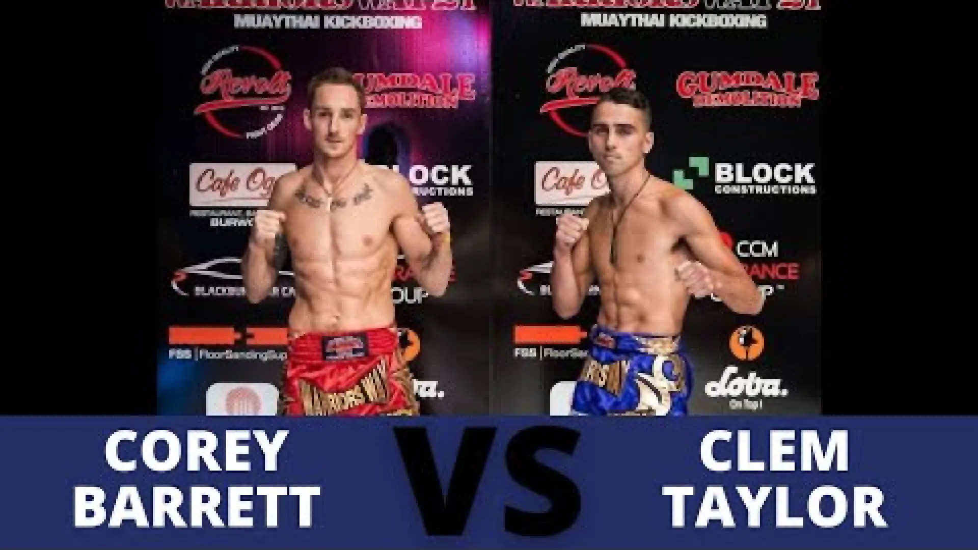 Corey Barrett vs Clem Taylor (Fight Video)