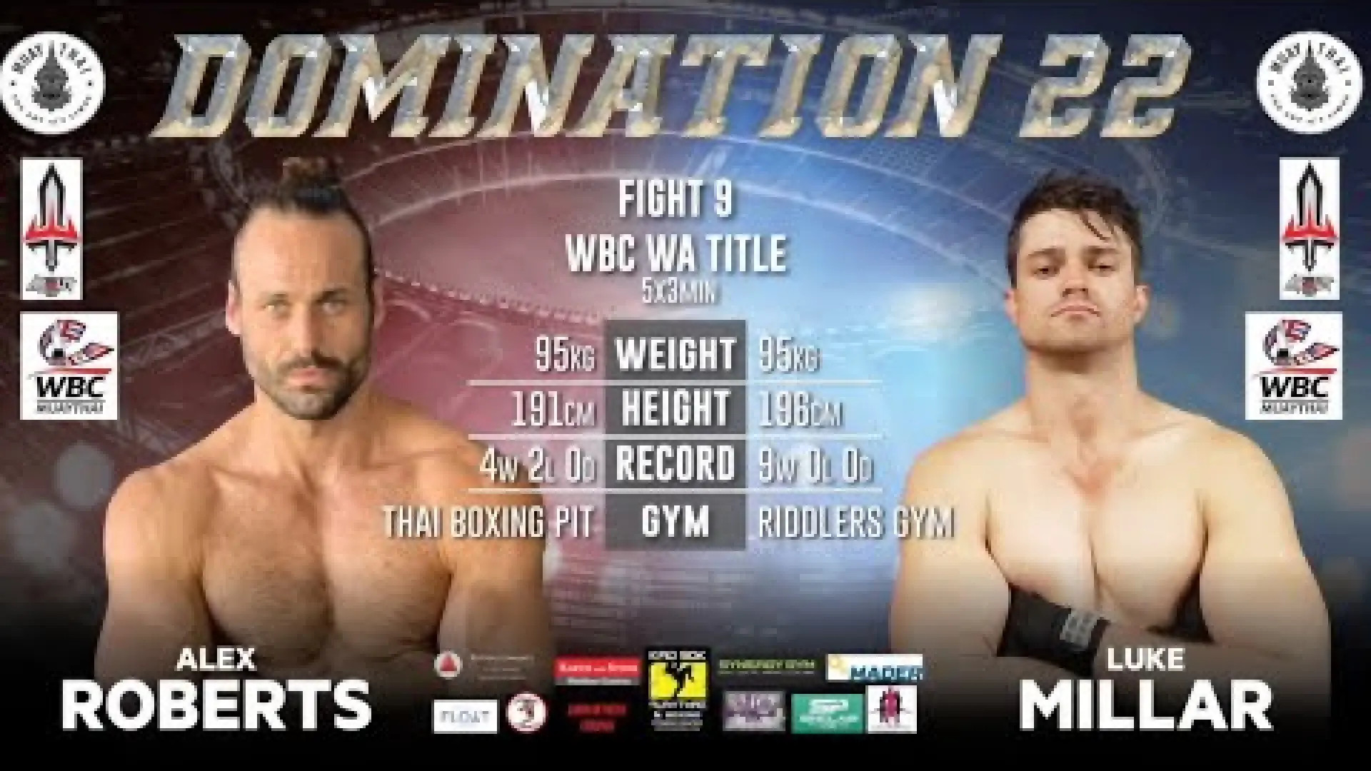 Alex Roberts vs Luke Millar (Fight Video)