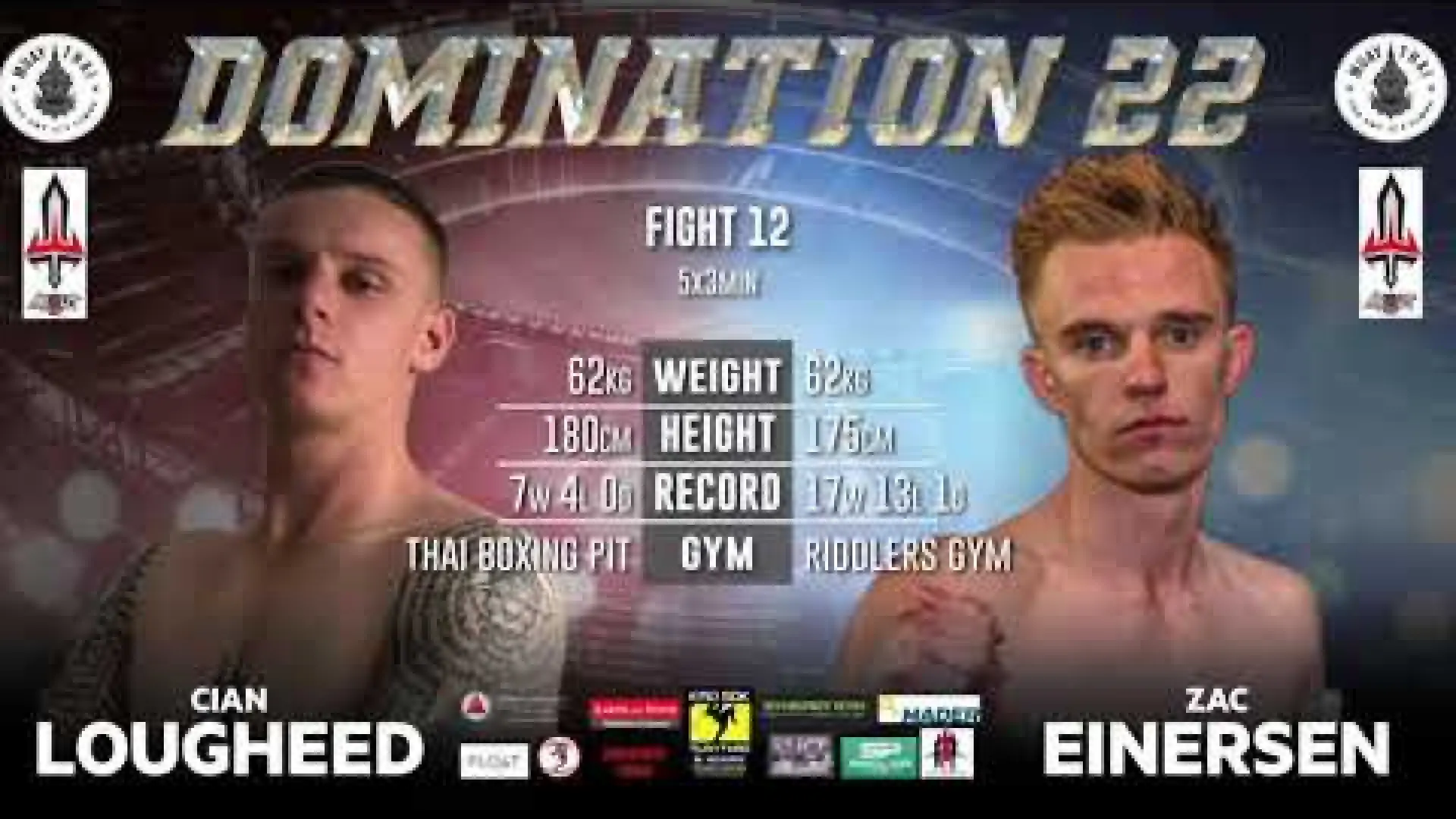 Cian Lougheed vs Zac Einersen (Fight Video)