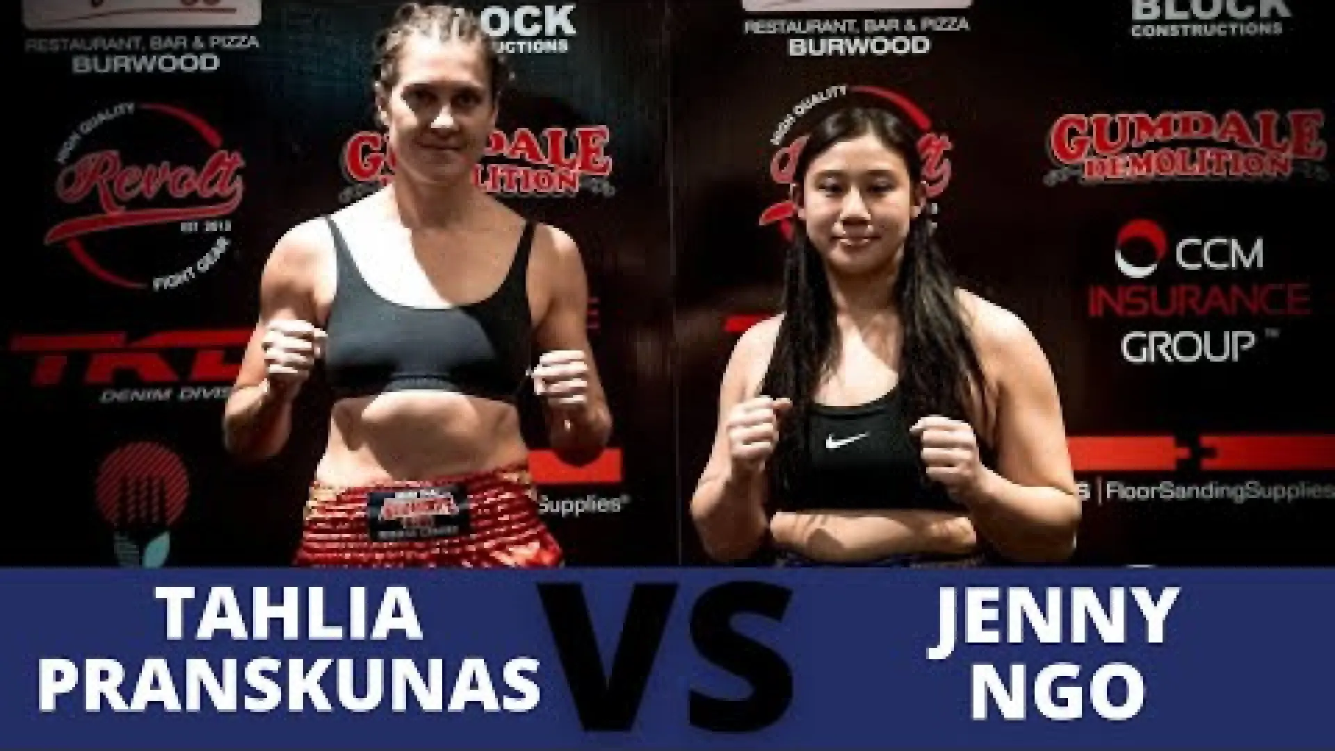 Jenny Ngo vs Tahlia Pranskunas (Fight Video)