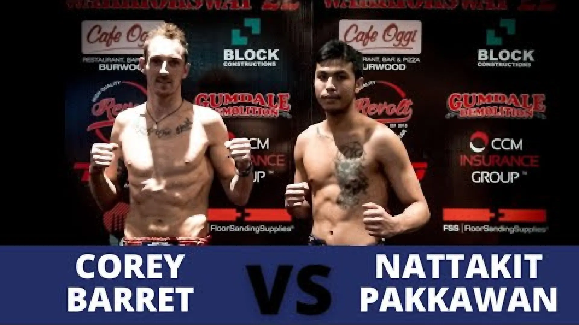 Corey Barrett vs Nattakit Pakkawan (Fight Video)