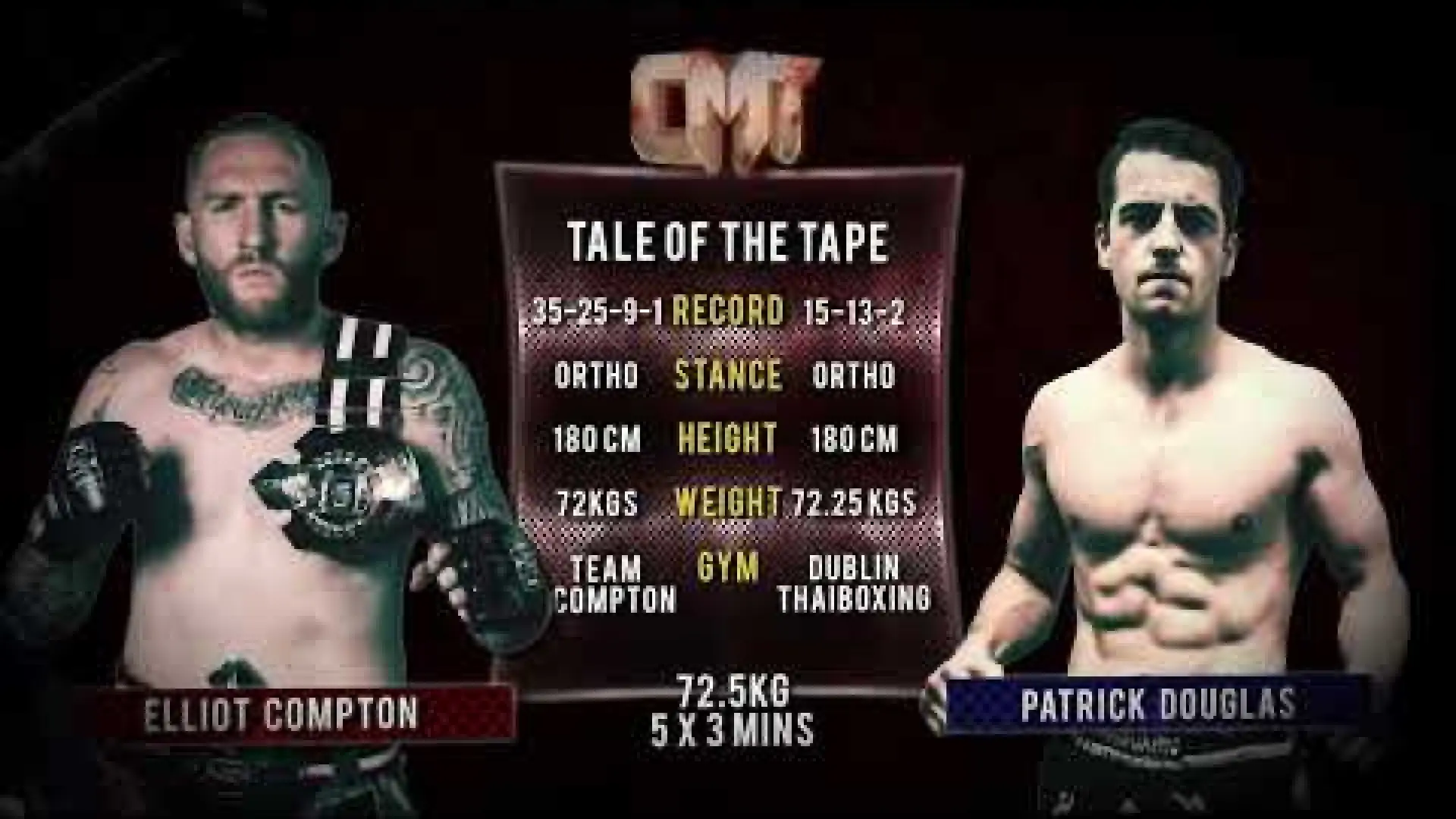 Elliot Compton vs Paddy Douglas (Fight Video)