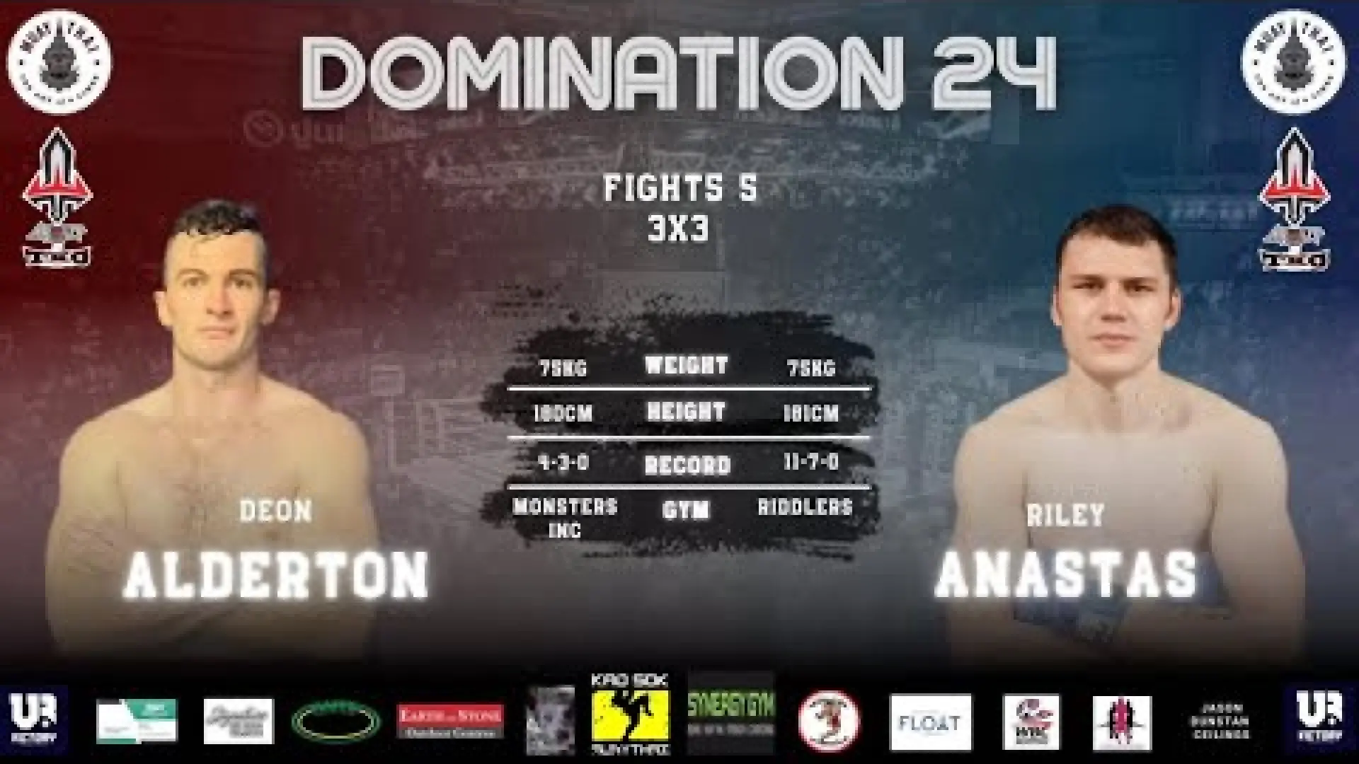 Dean Alderton vs Riley Anastas (Fight Video)