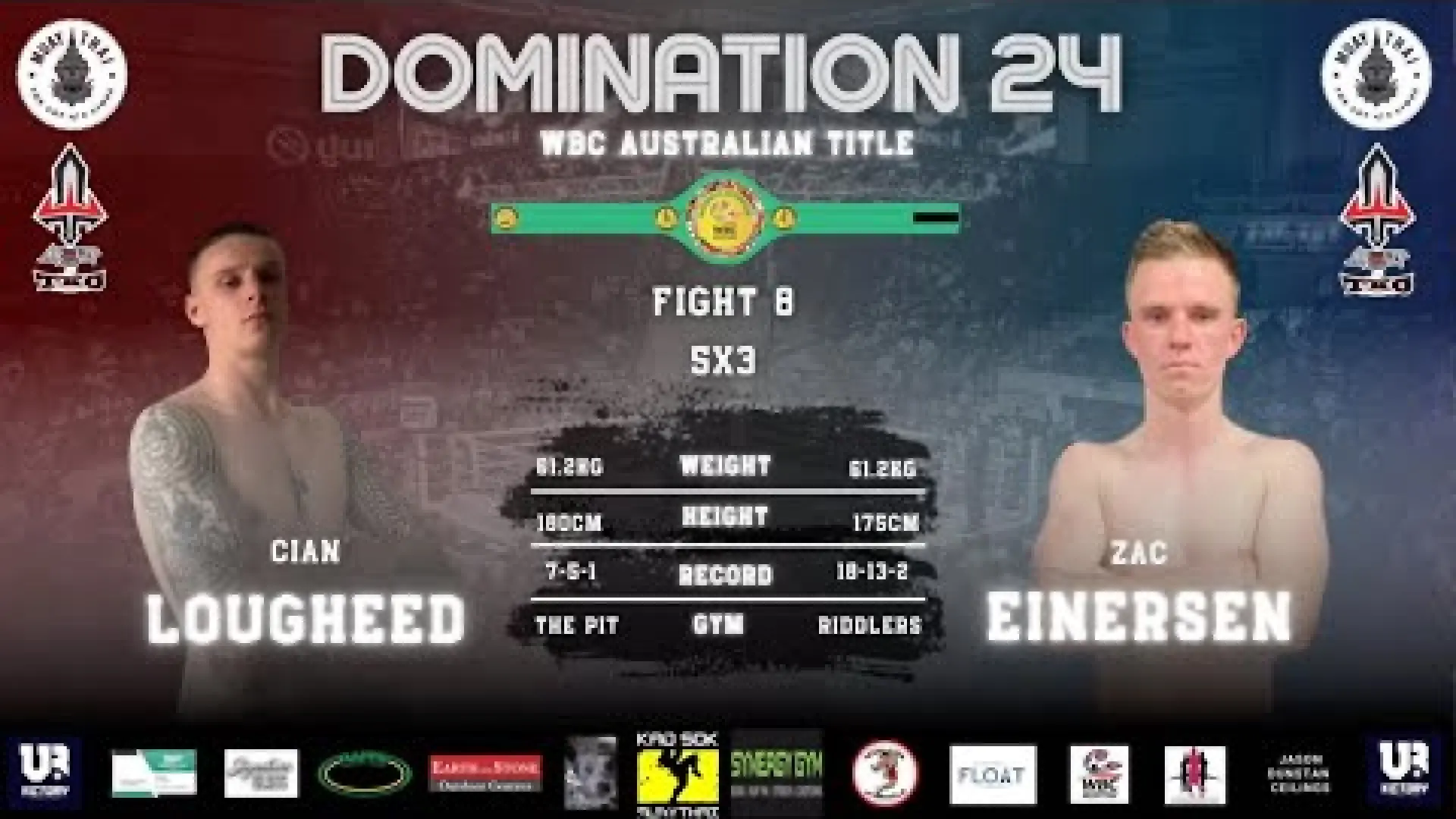 Cian Lougheed vs Zac Einersen (Fight Video)
