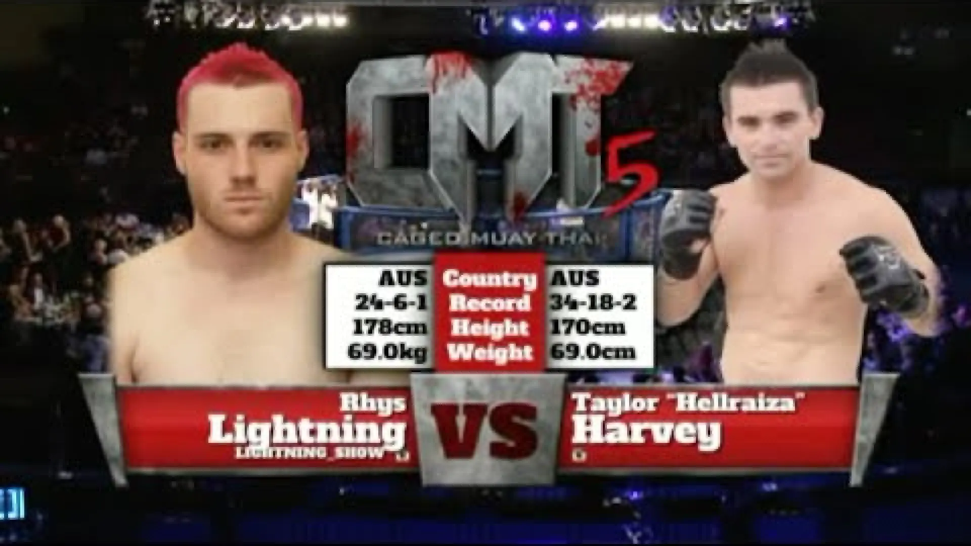 Taylor Harvey vs Rhys Lightning (Fight Video)