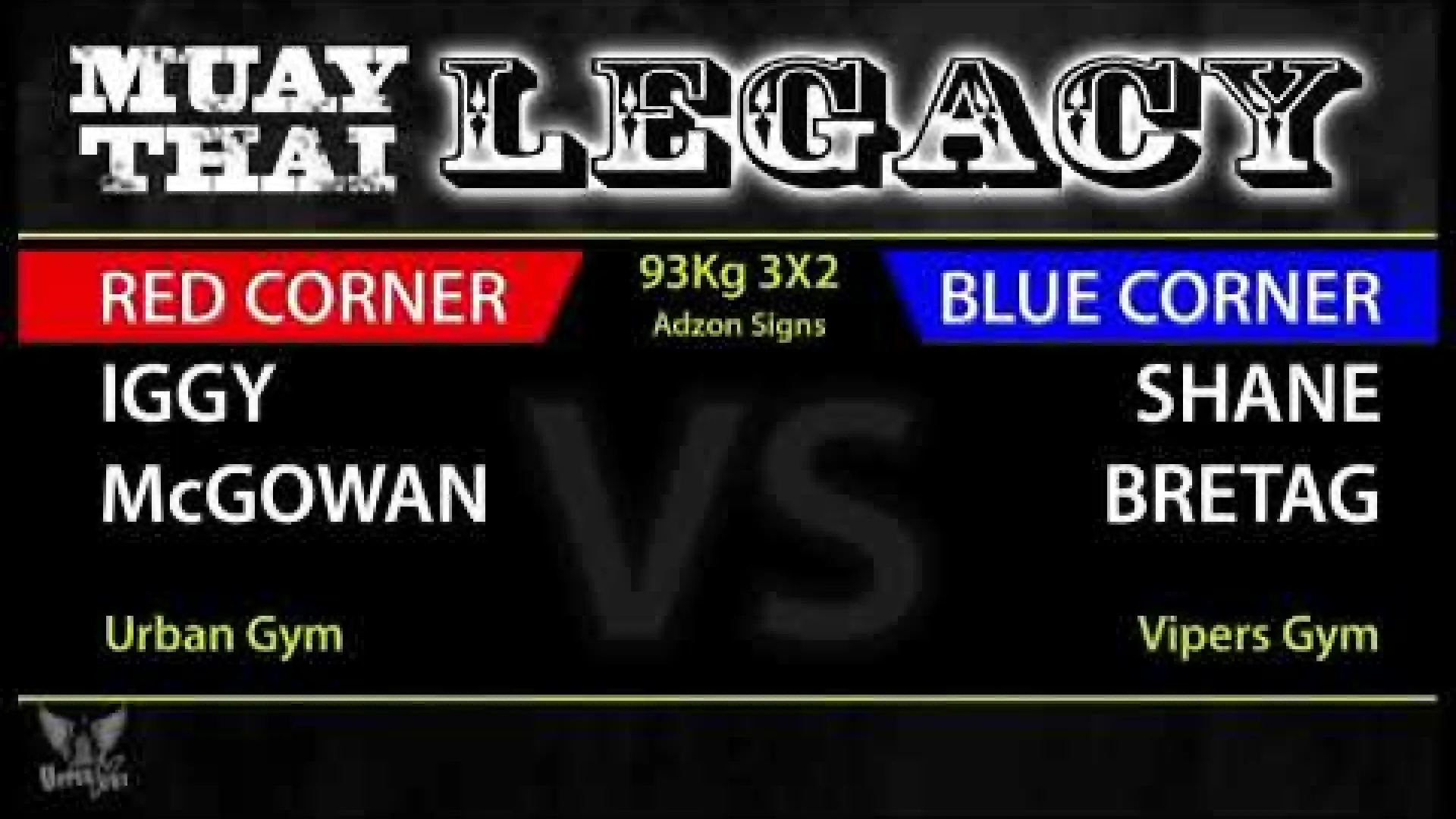 Iggy McGowan vs Shane Bretag (Fight Video)