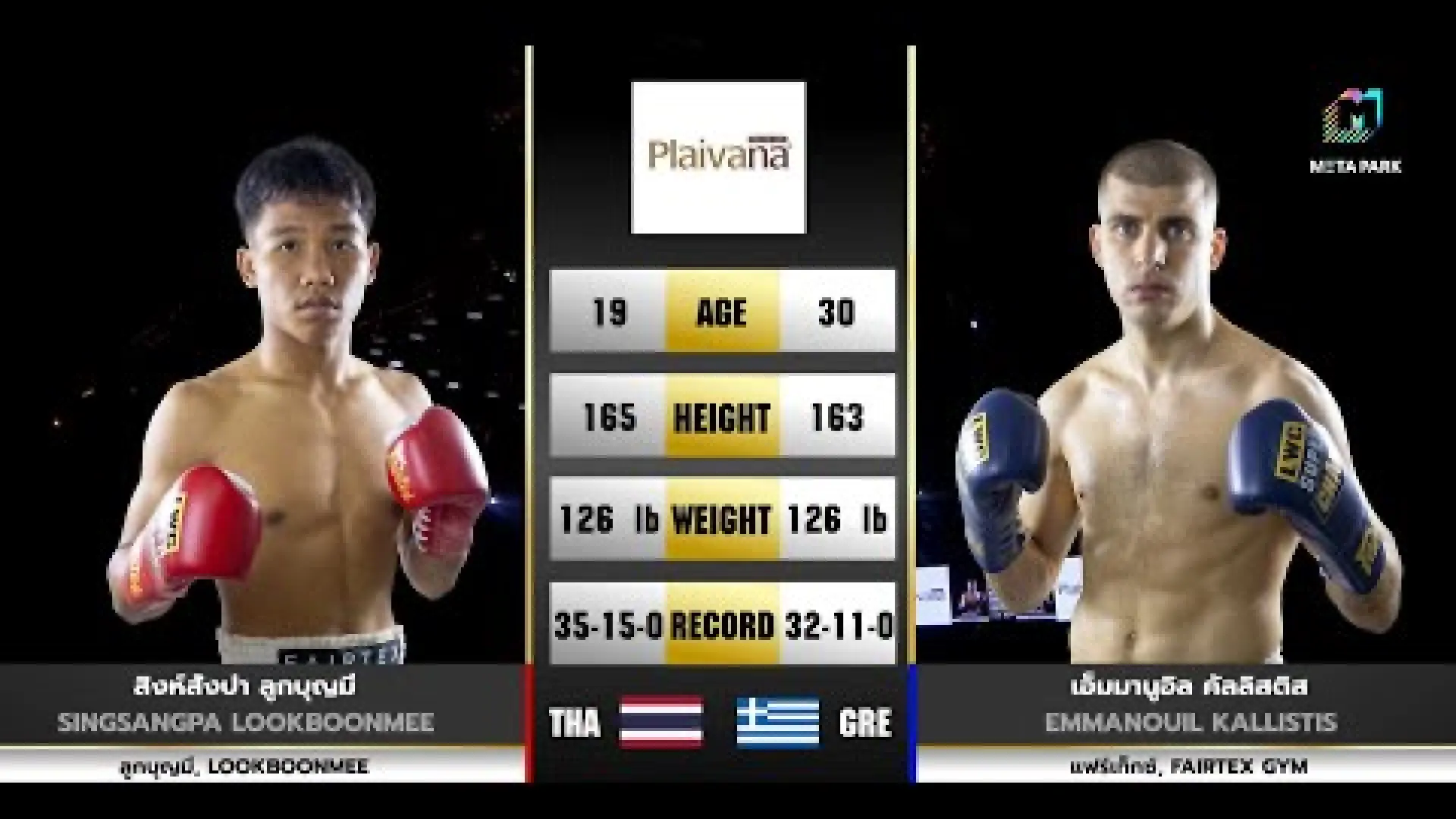Singsangpa Lookboonmee vs Emmanouil Kallistis (Fight Video)