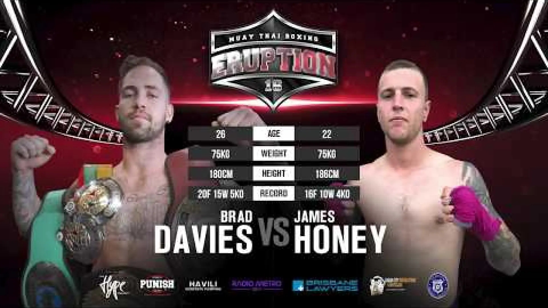 Brad Davies vs James Honey (Fight Video)