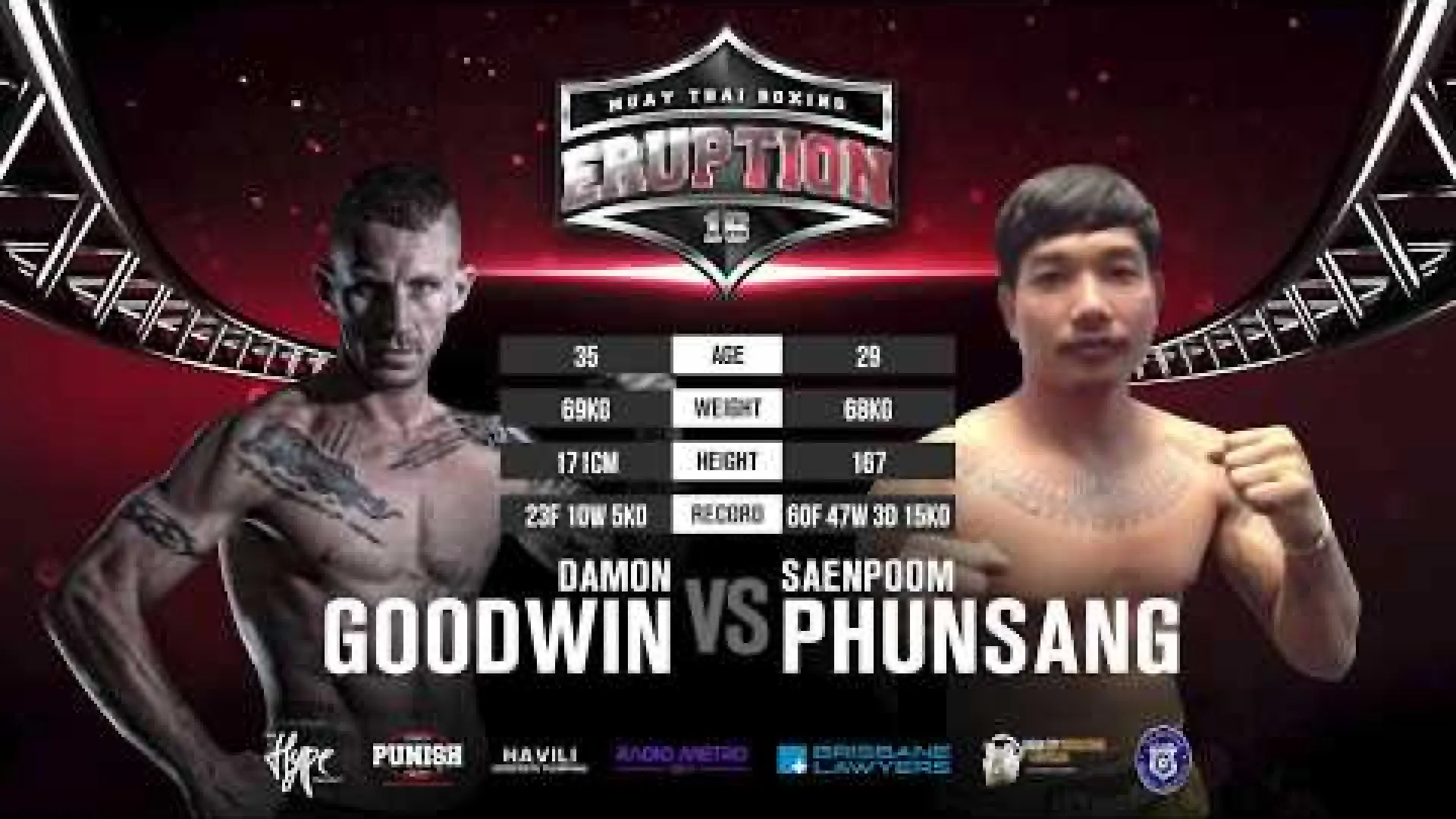 Damon Goodwin vs Saenpoom Phunsang (Fight Video)