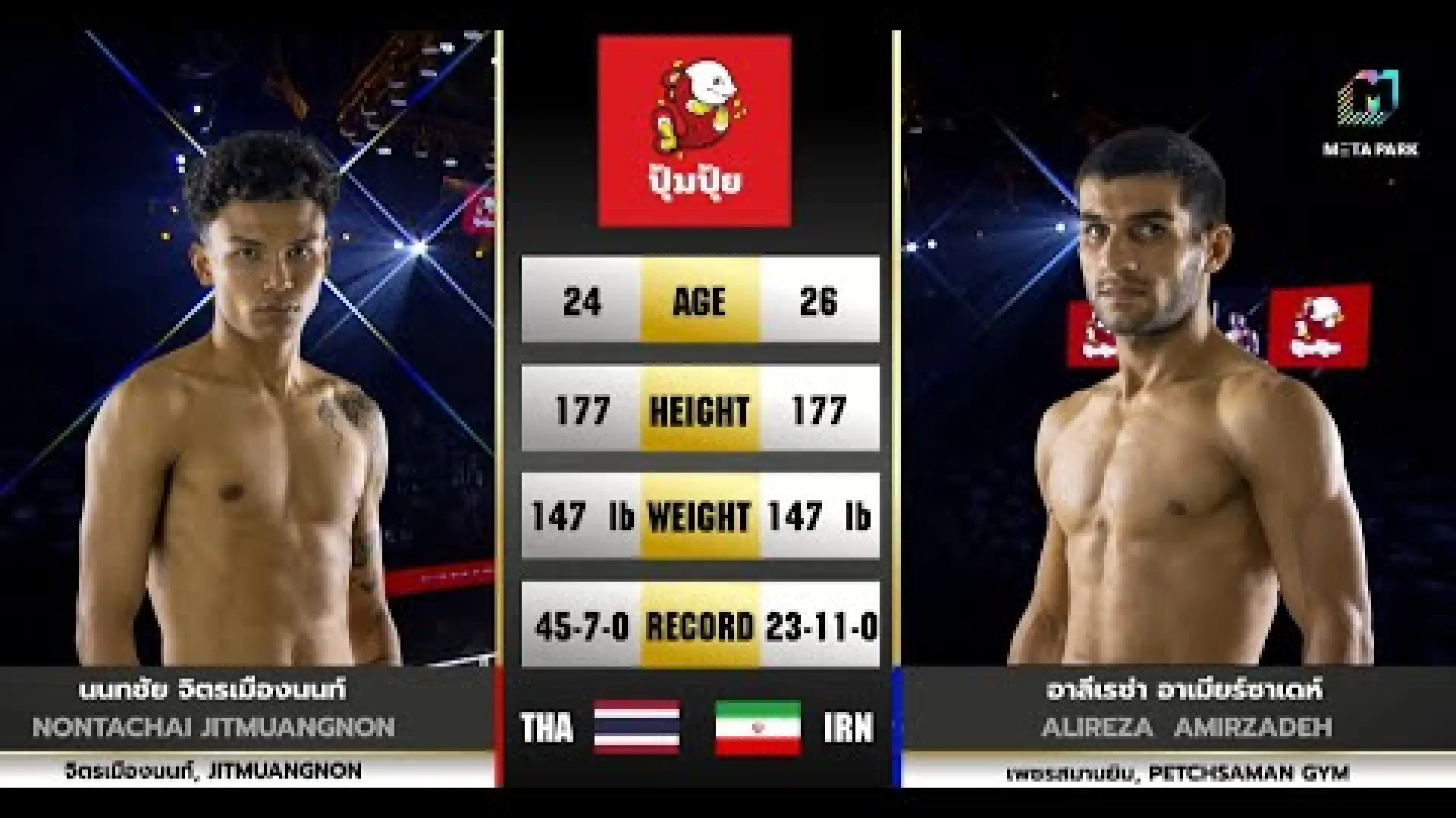 Nontachai Jitmuangnon vs Alireza Amirzadeh (Fight Video)