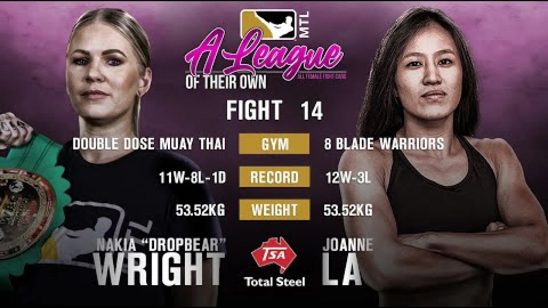 Nakia Wright vs Joanne La (Fight Video)