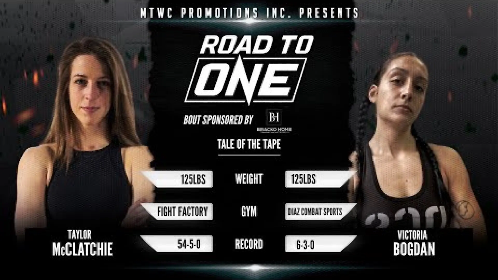 Victoria Bogdan vs Taylor McClatchie (Fight Video)