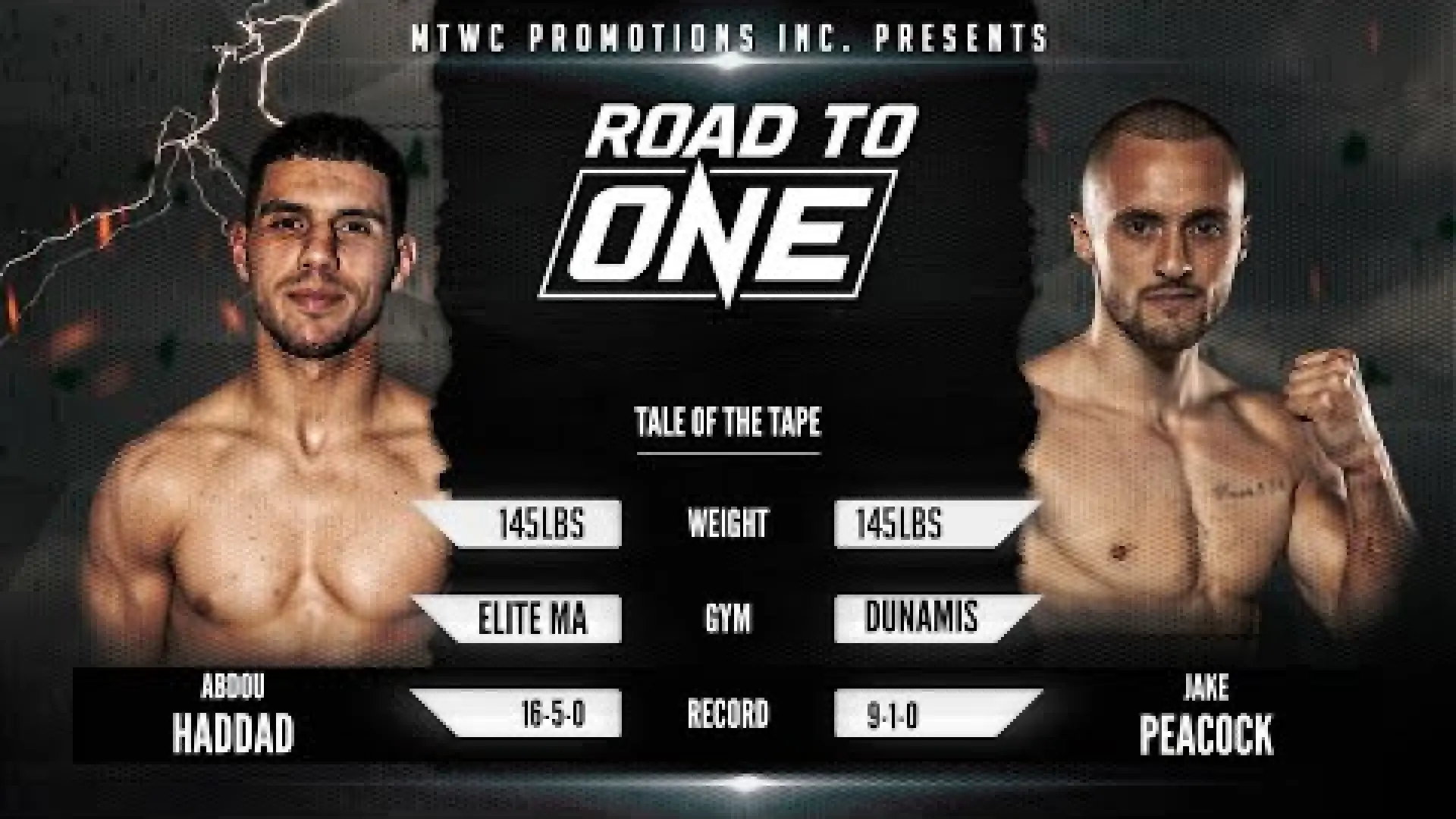Jake Peacock vs Abdou Haddad (Fight Video)