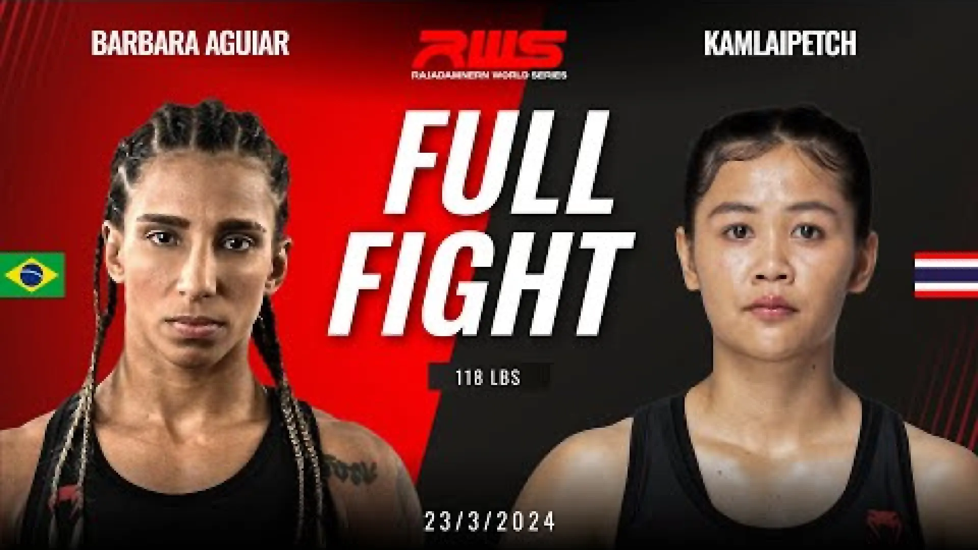 Barbara Aguiar vs Kamlaipetch PetchyindeeAcademy (Fight Video)