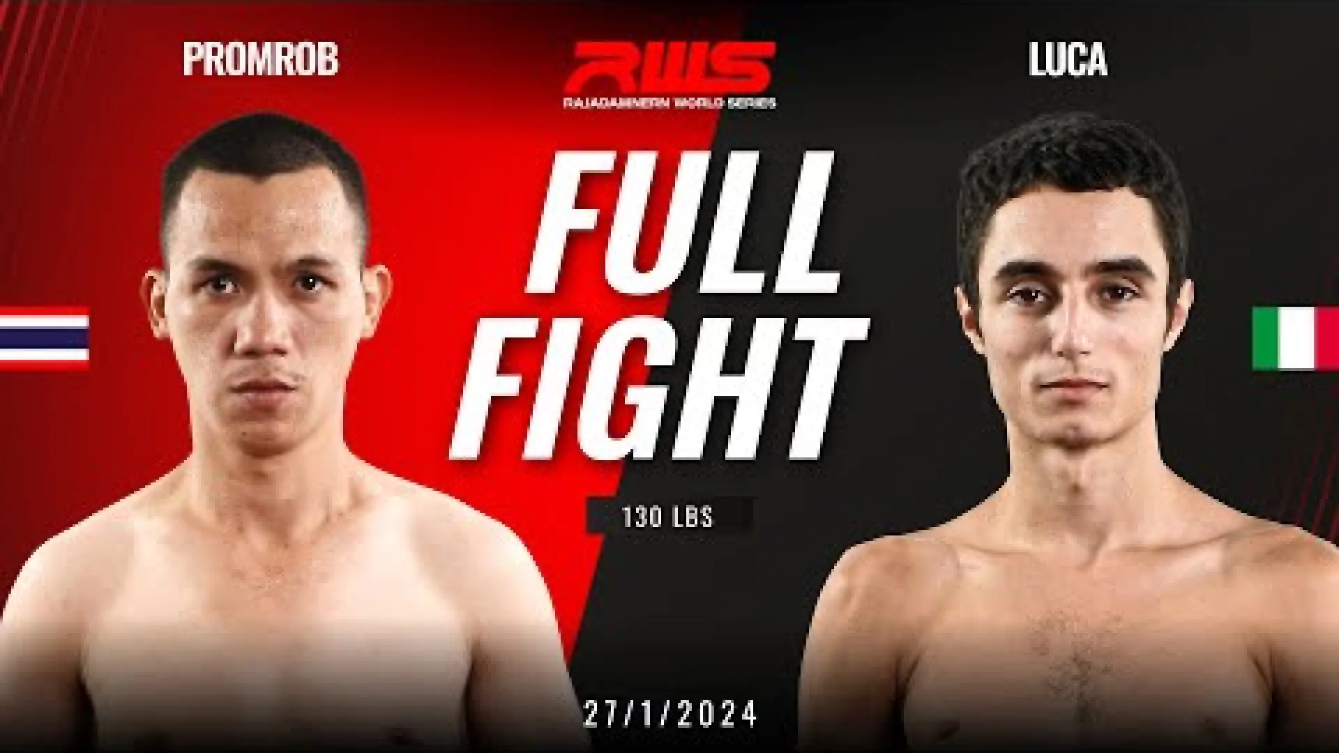 Promrob LooksuanAutoMuayThai vs Luca Santini (Fight Video)