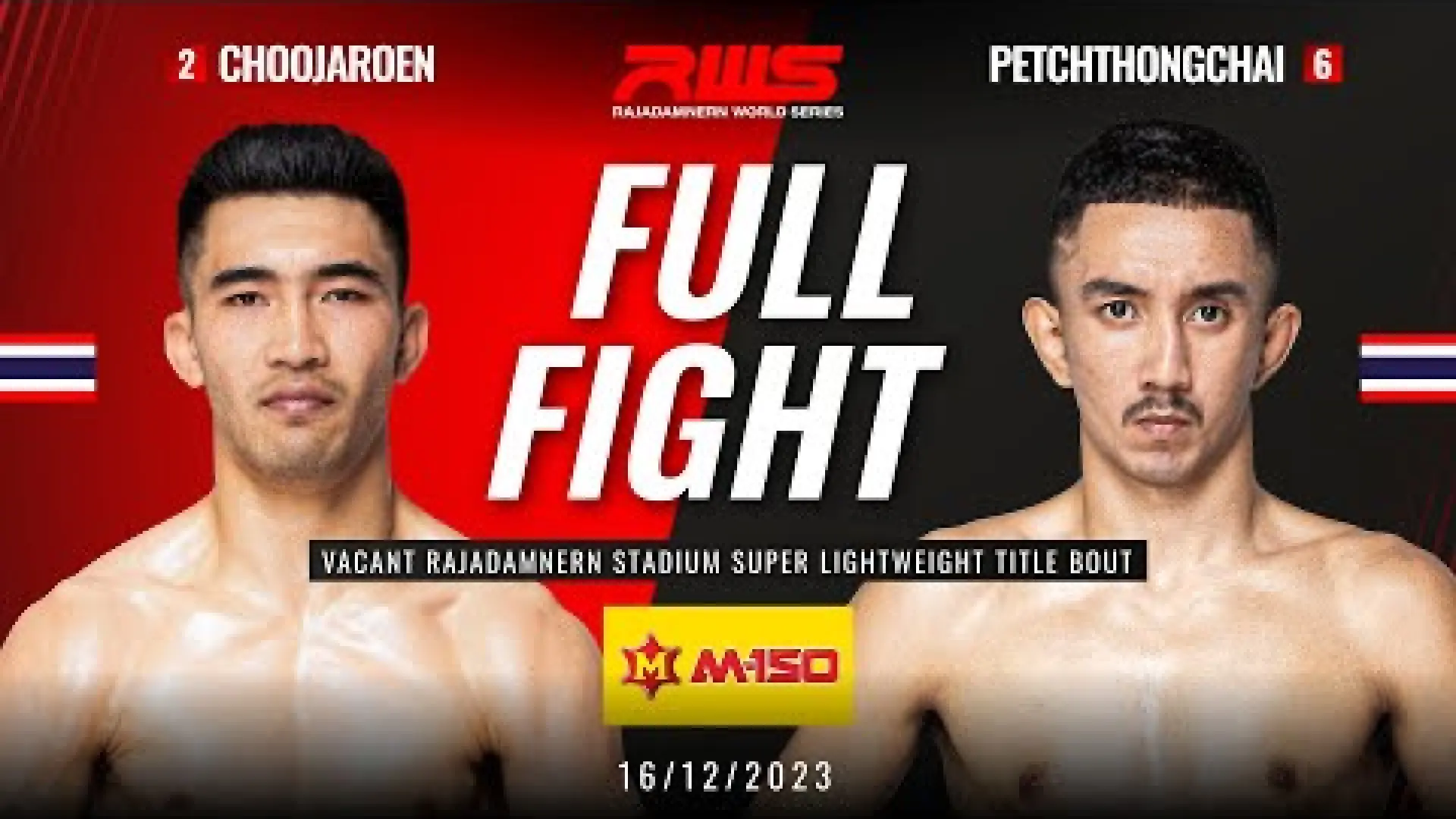 Chujaroen Dabransarakarm vs Petchthongchai TBM Gym (Fight Video)