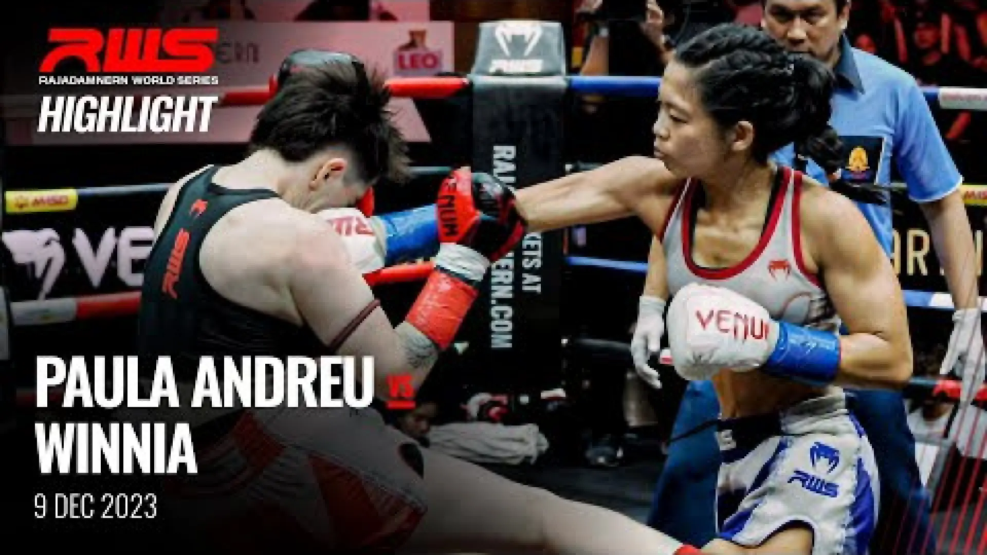 Paula Andreu vs Winnia Leow (Fight Video)